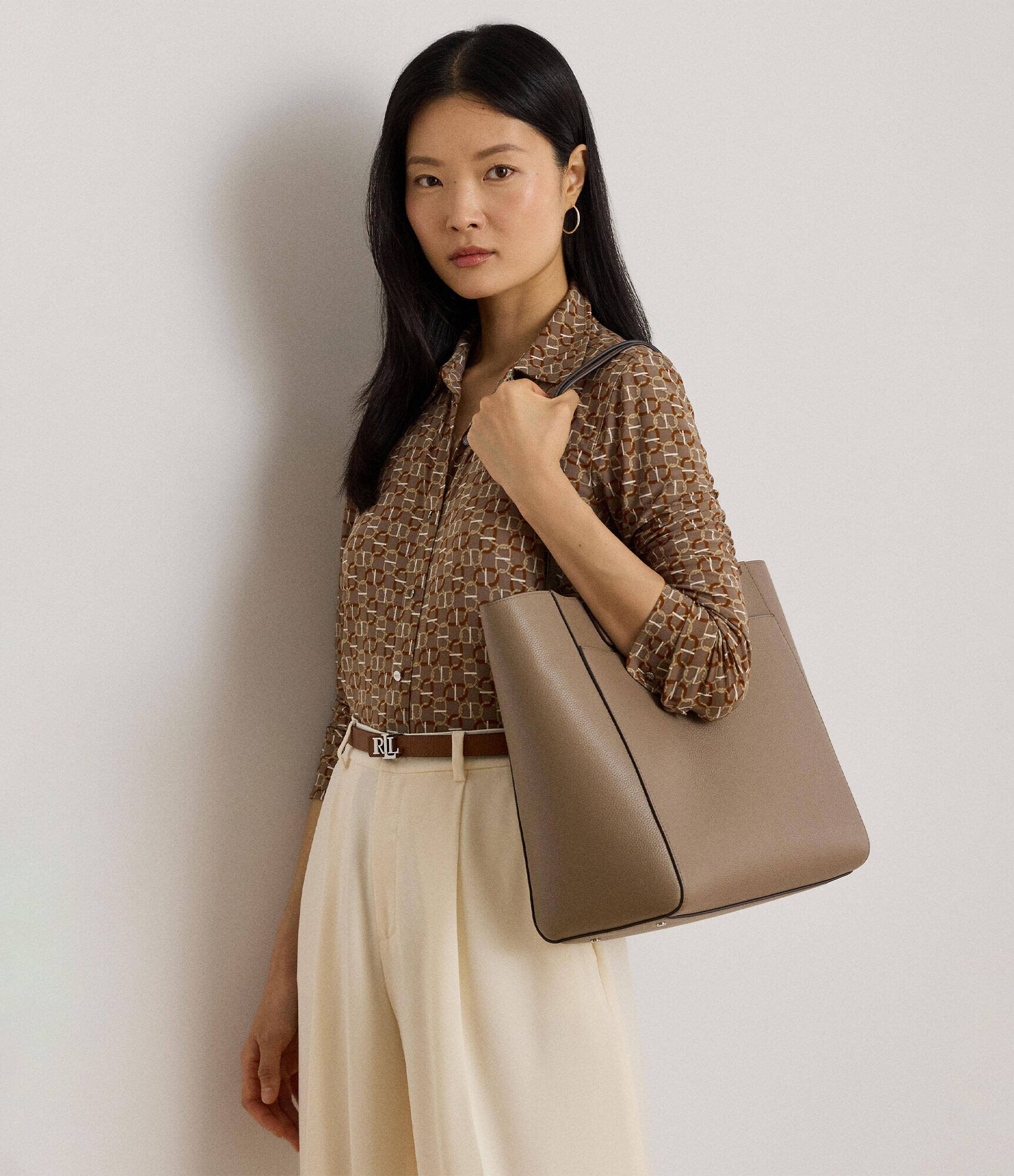 Lauren Ralph Lauren De piele geantă shopper + borsetă Cameryn