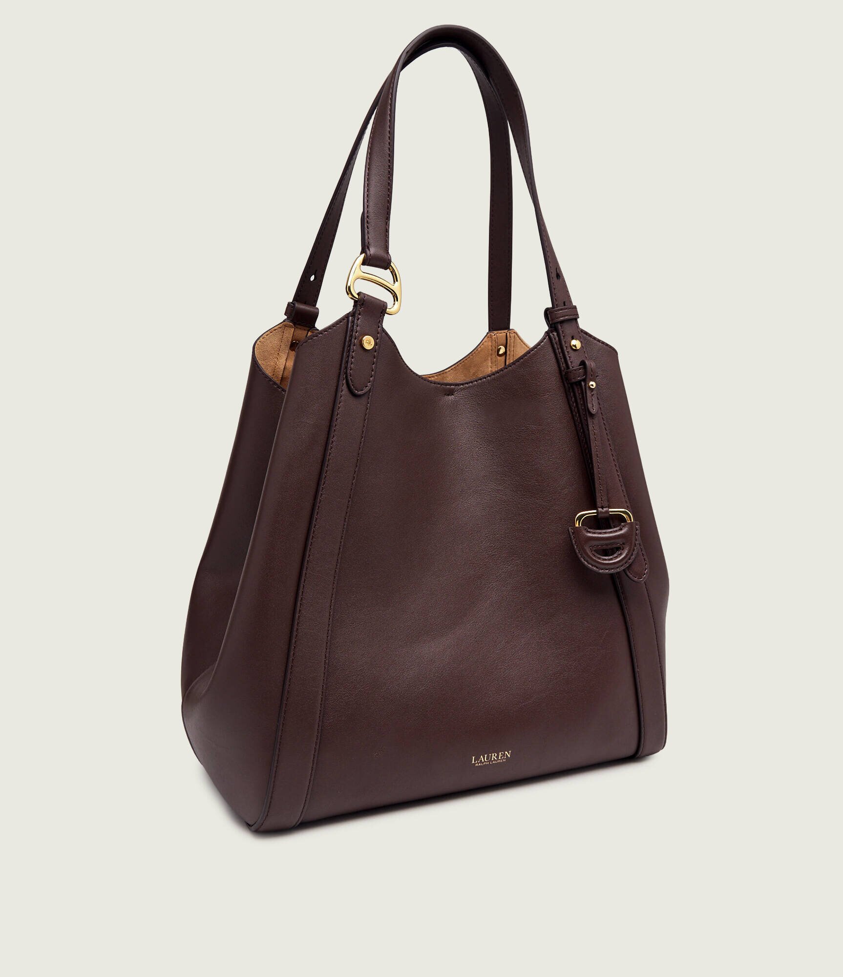 Lauren Ralph Lauren De piele geantă shopper Tasha