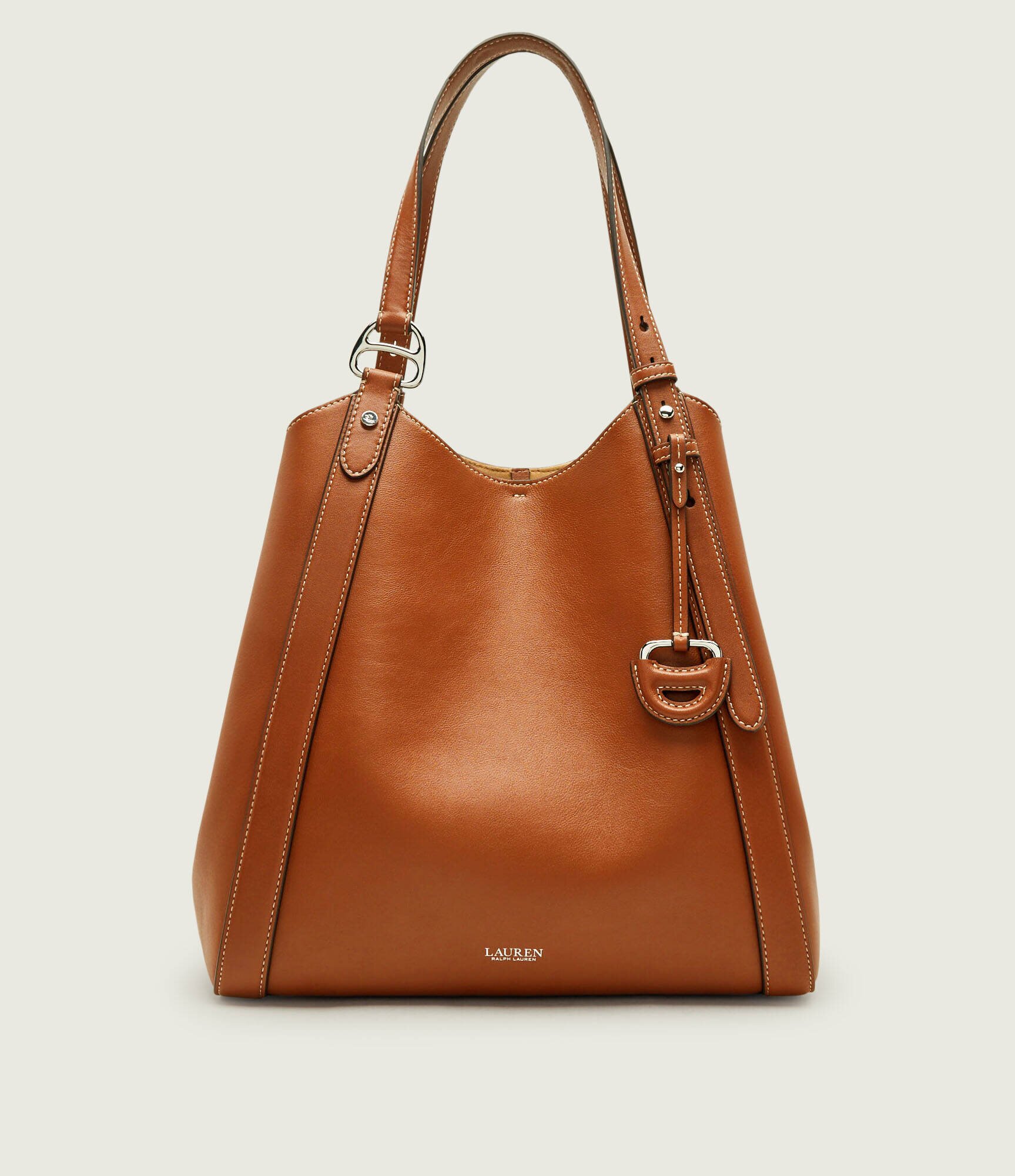 Lauren Ralph Lauren De piele geantă shopper Tasha