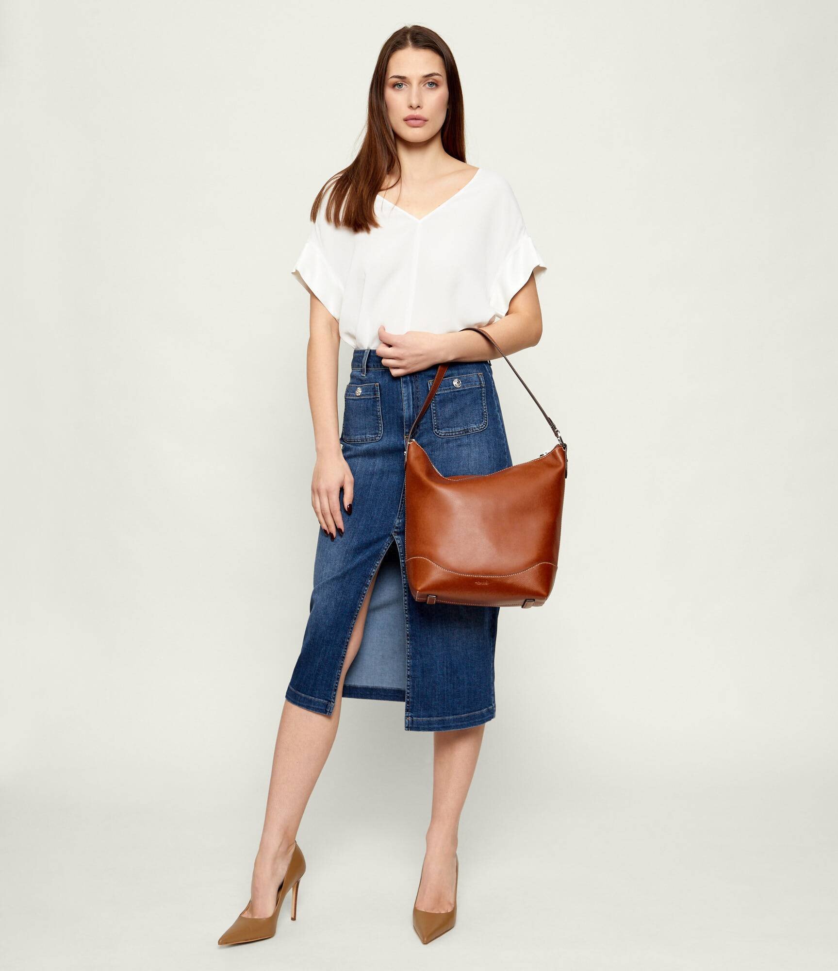Lauren Ralph Lauren De piele hobo TASHA