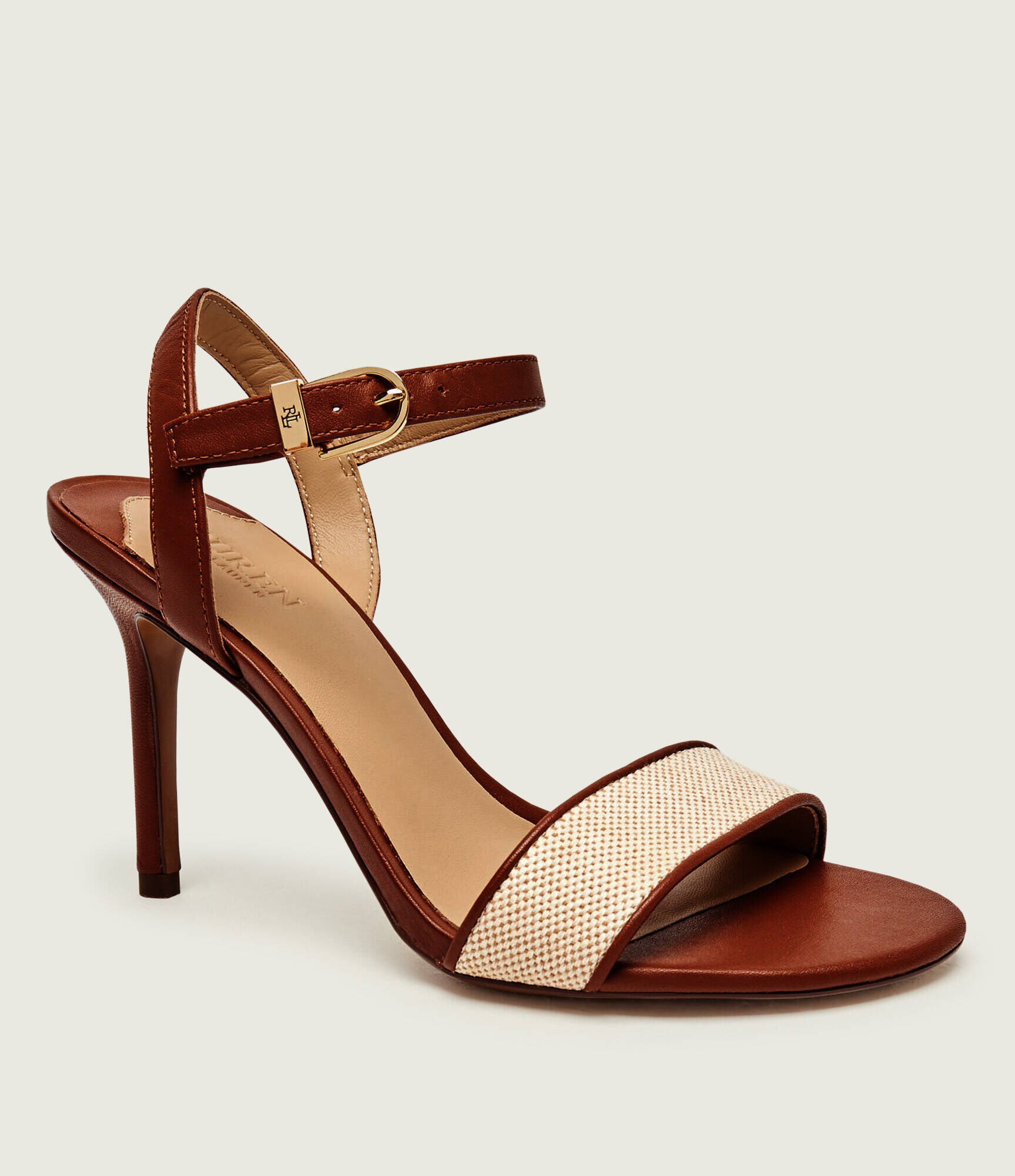 Lauren Ralph Lauren De piele sandale cu toc subțire GWEN