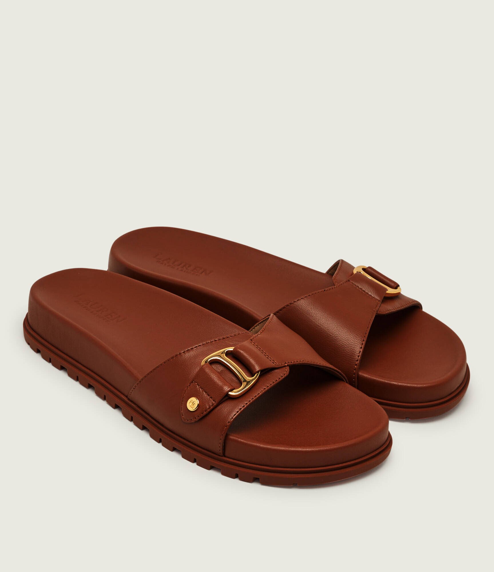 Lauren Ralph Lauren De piele șlapi TASHA