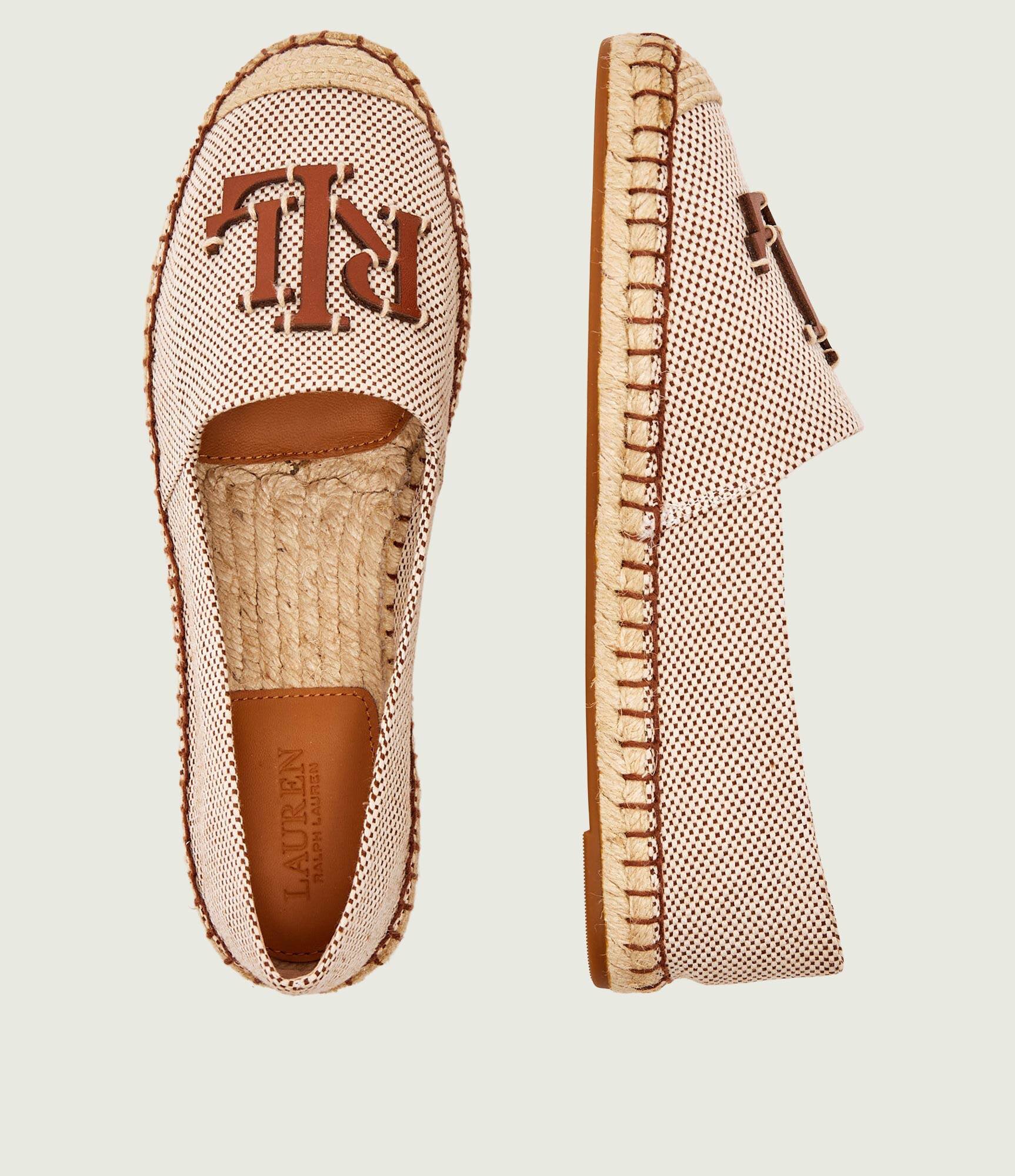 Lauren Ralph Lauren Espadrile CAMERYN cu adaos de piele