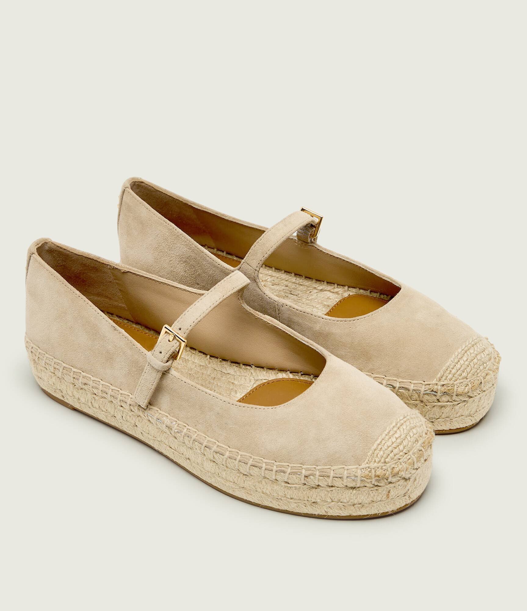 Lauren Ralph Lauren Espadrile LUIZE | piele întoarsă