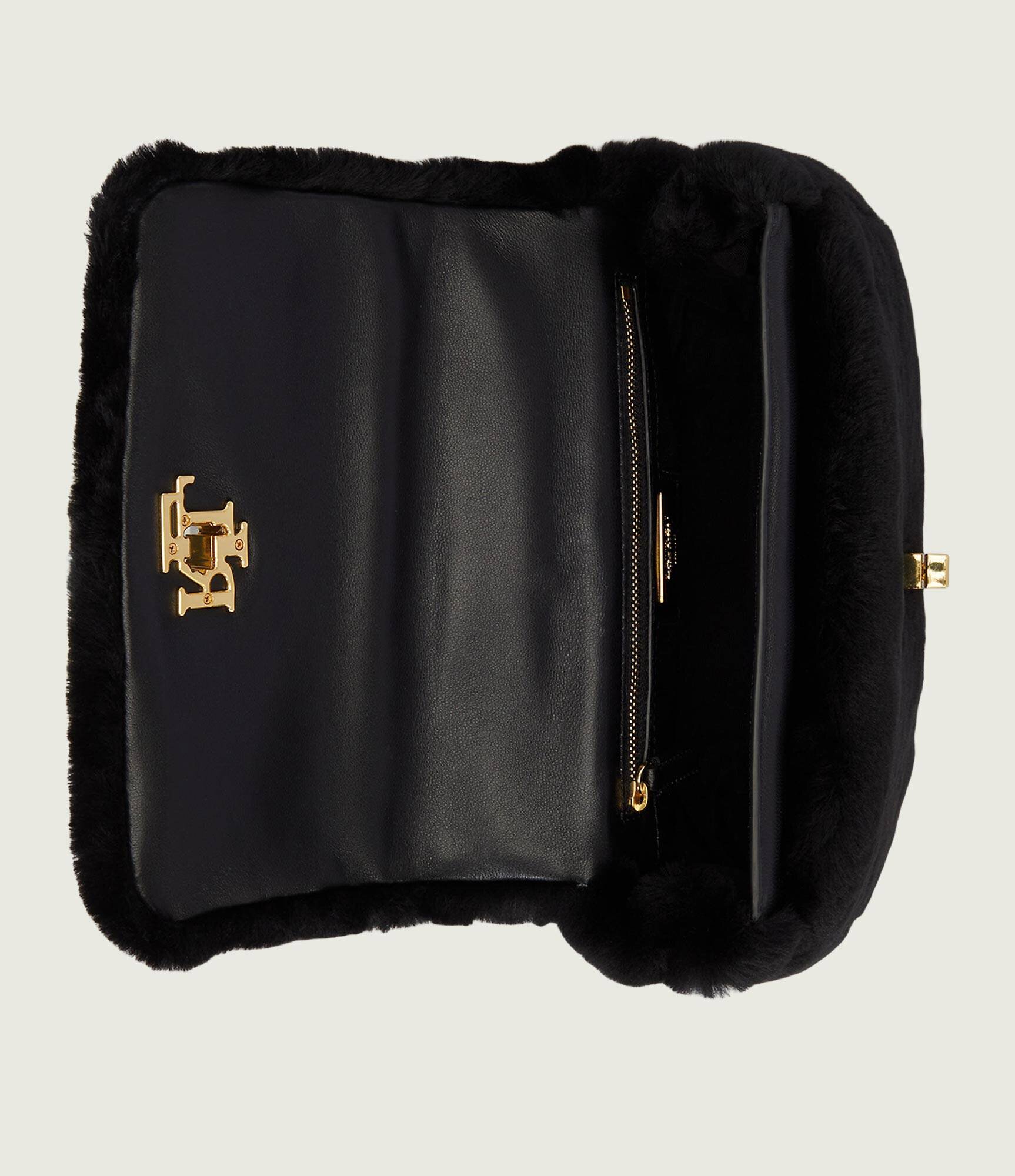 Lauren Ralph Lauren Geantă pe umăr Sophee cu adaos de piele