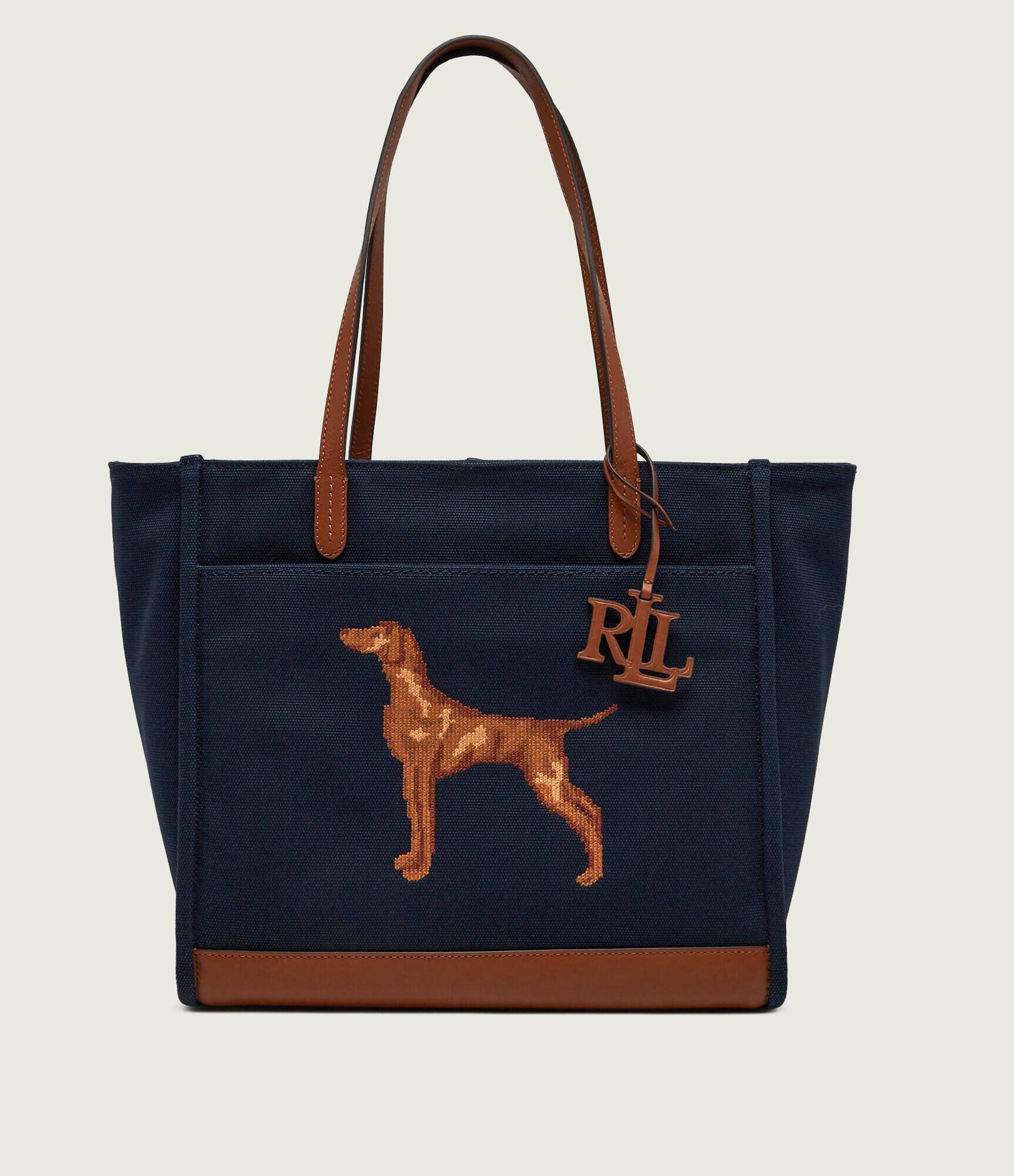 Lauren Ralph Lauren Geantă shopper Cameryn cu adaos de piele