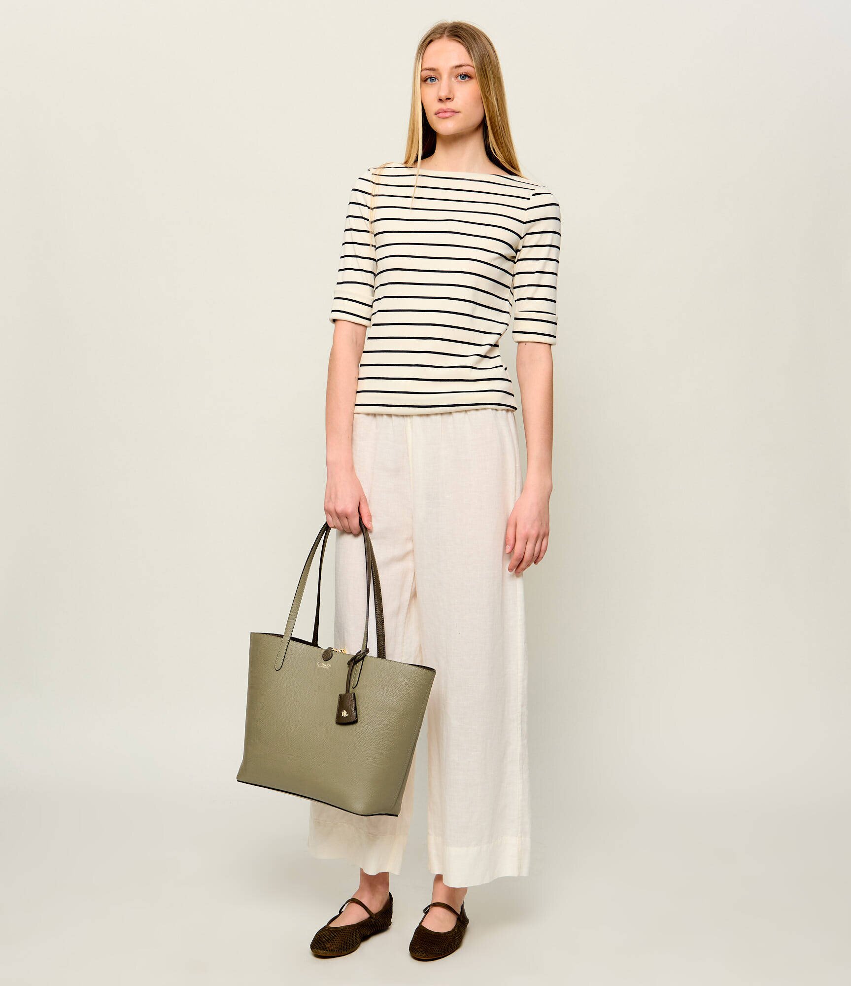Lauren Ralph Lauren Geantă shopper cu două fețe + borsetă