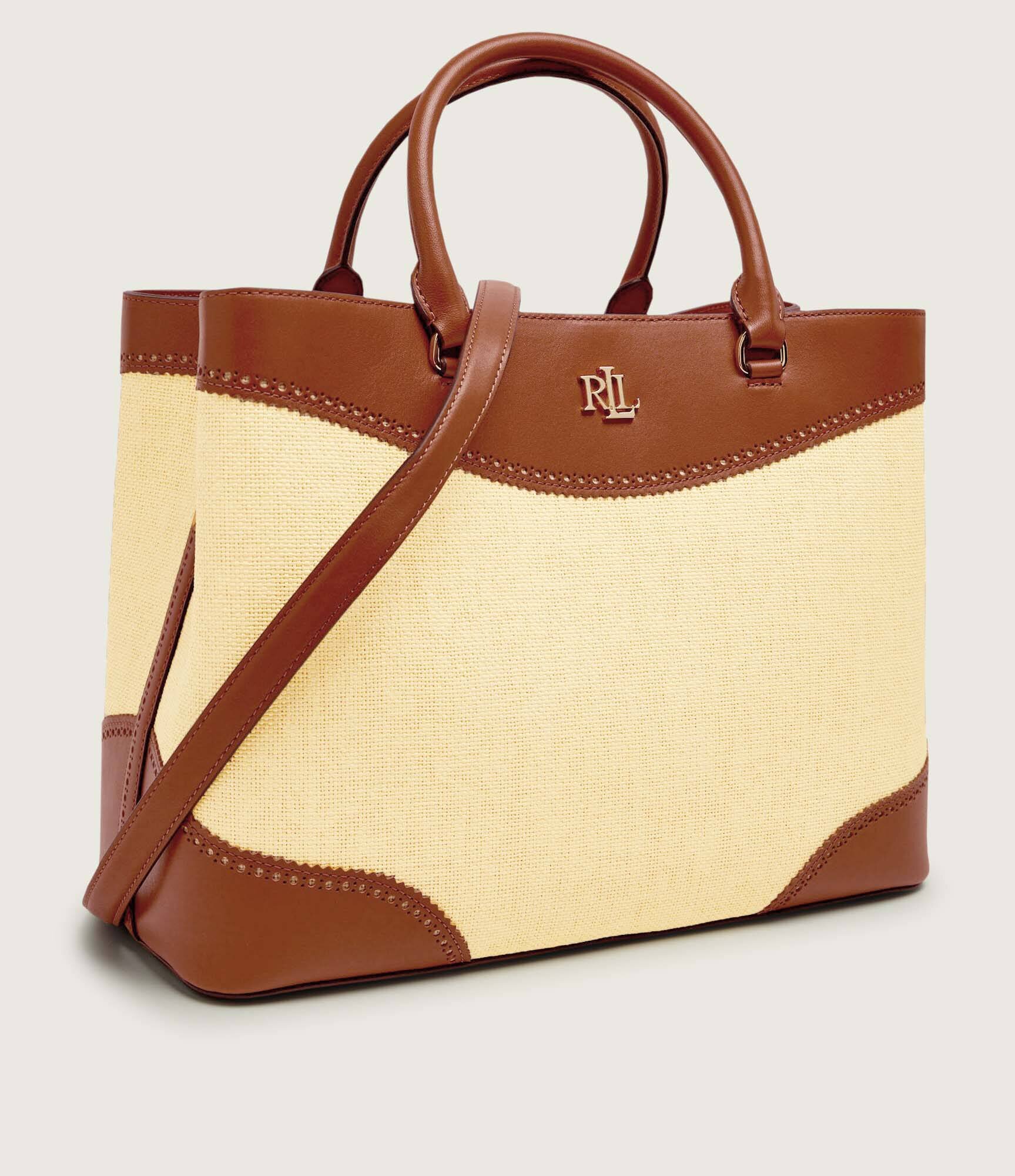 Lauren Ralph Lauren Geantă shopper MARCY cu adaos de piele