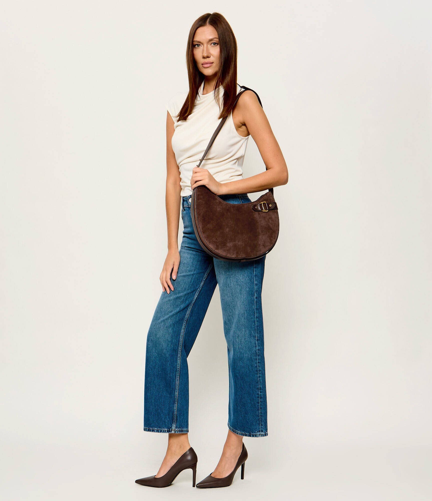 Lauren Ralph Lauren Hobo Tasha | piele întoarsă