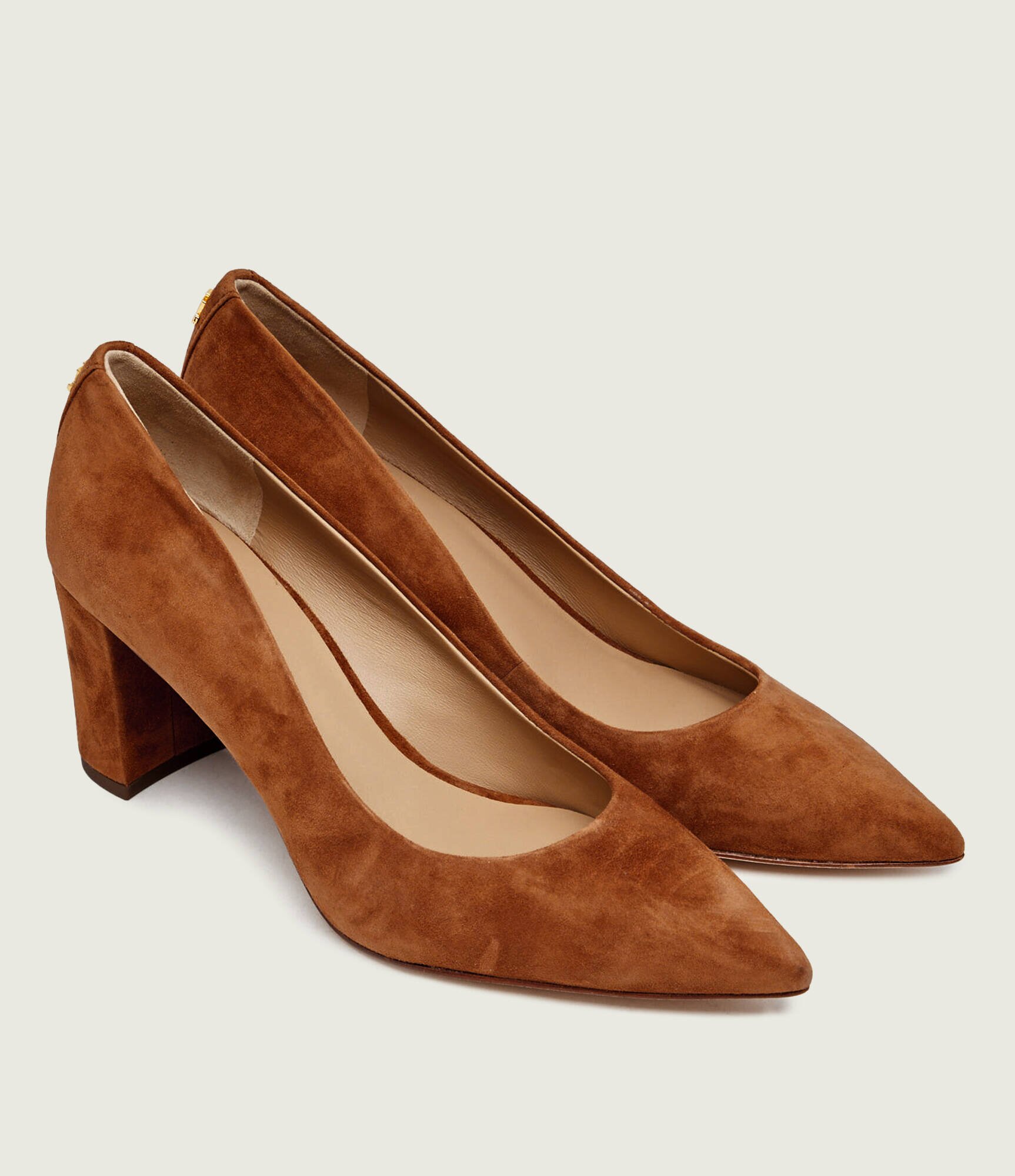 Lauren Ralph Lauren Pantofi cu toc LANETTE | piele întoarsă