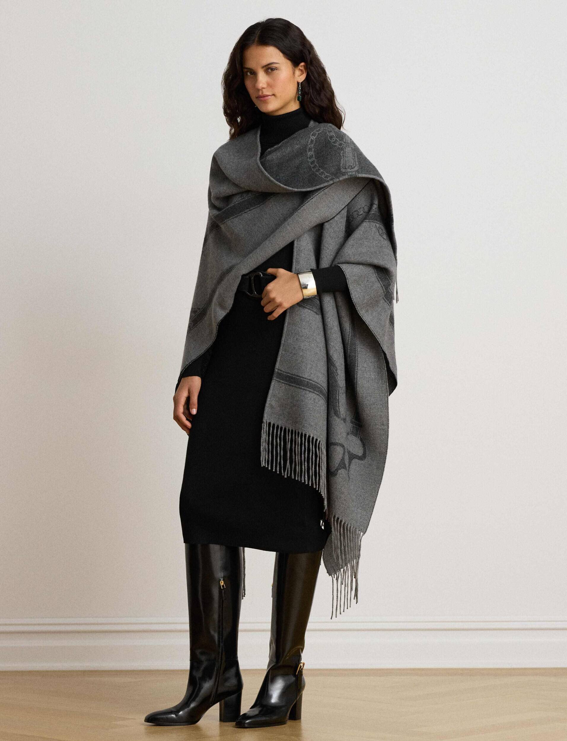 Lauren Ralph Lauren Poncho | Loose fit cu adaos de lână