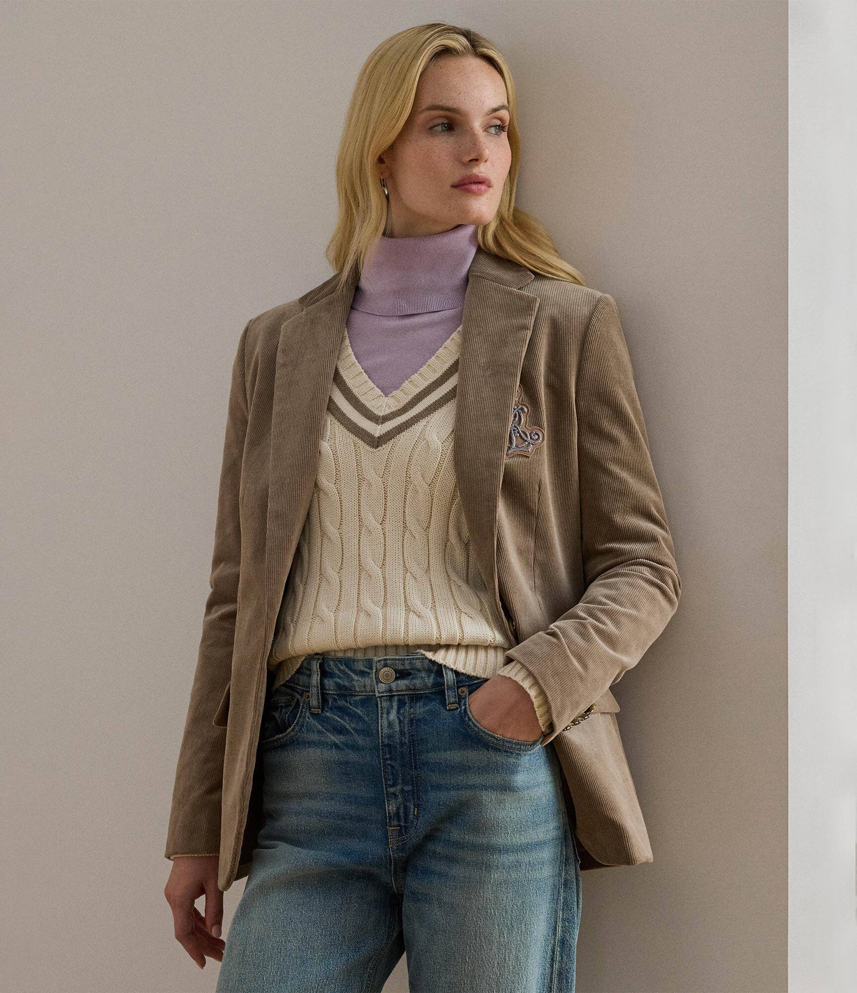 Lauren Ralph Lauren Sacou | regular fit | catifea reiată