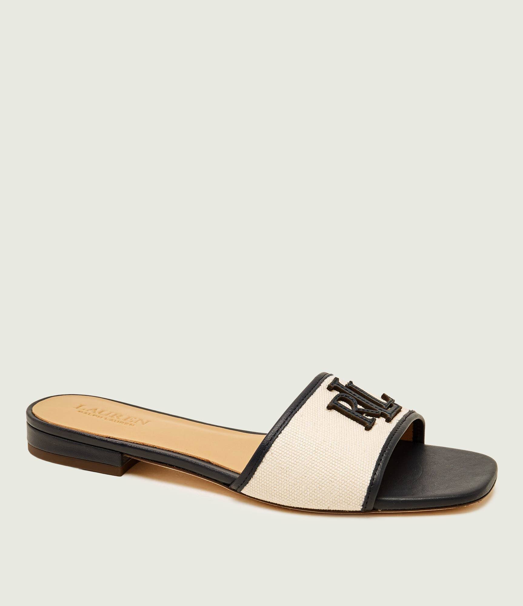 Lauren Ralph Lauren Șlapi EVERLEY cu adaos de piele