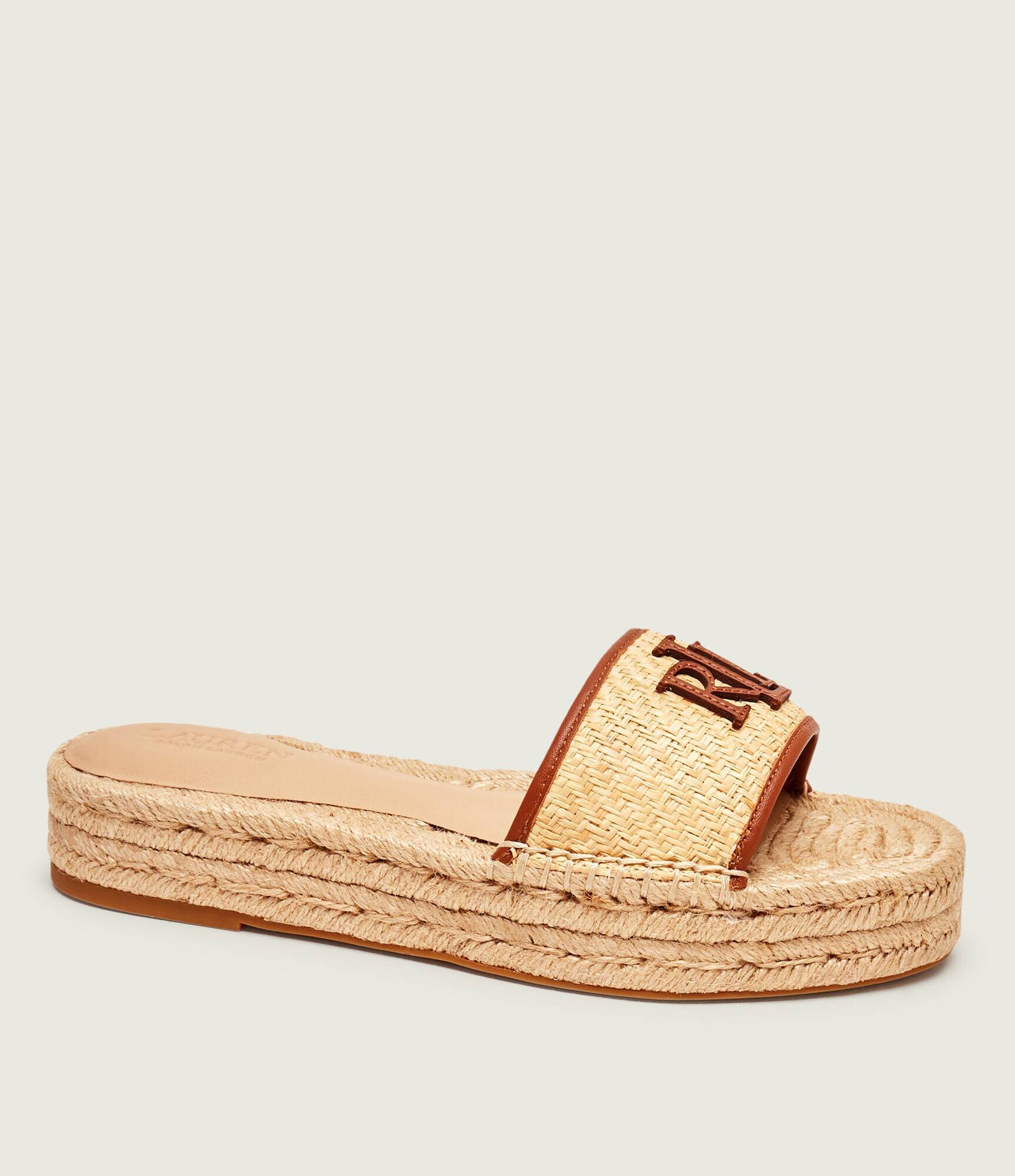 Lauren Ralph Lauren Șlapi Polly cu adaos de piele