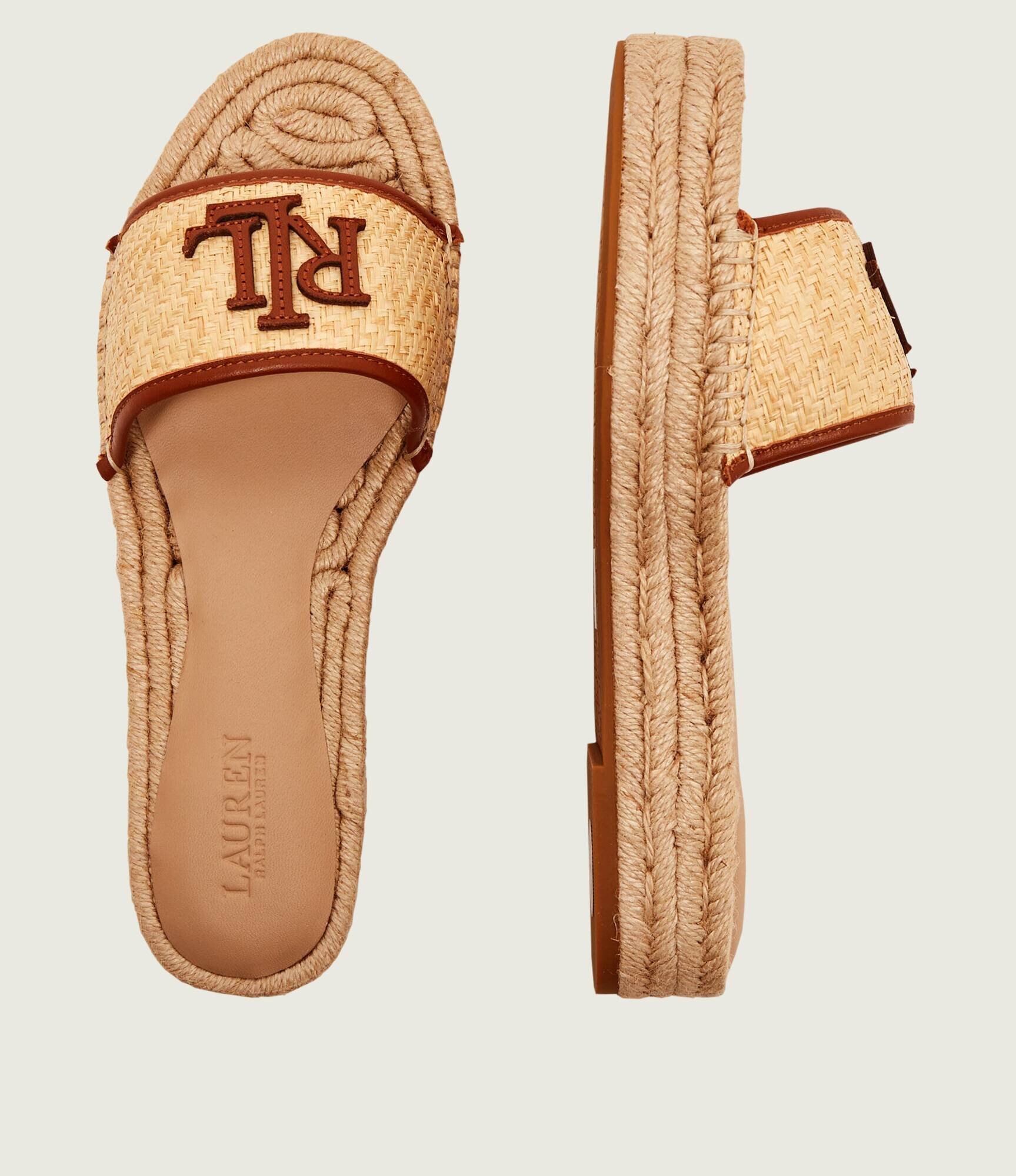 Lauren Ralph Lauren Șlapi Polly cu adaos de piele
