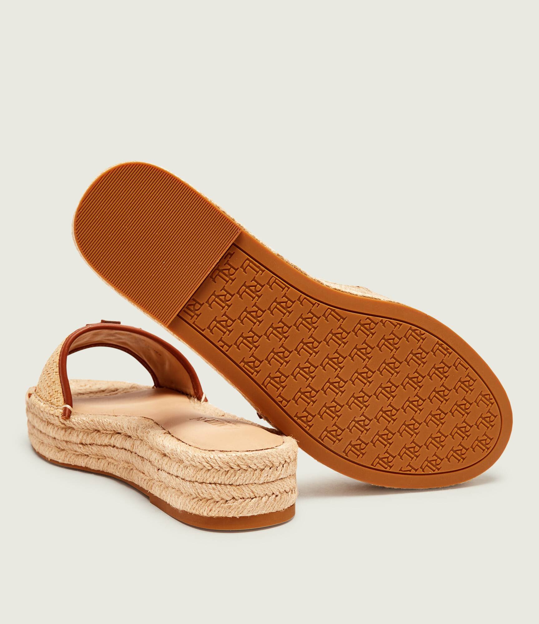 Lauren Ralph Lauren Șlapi Polly cu adaos de piele