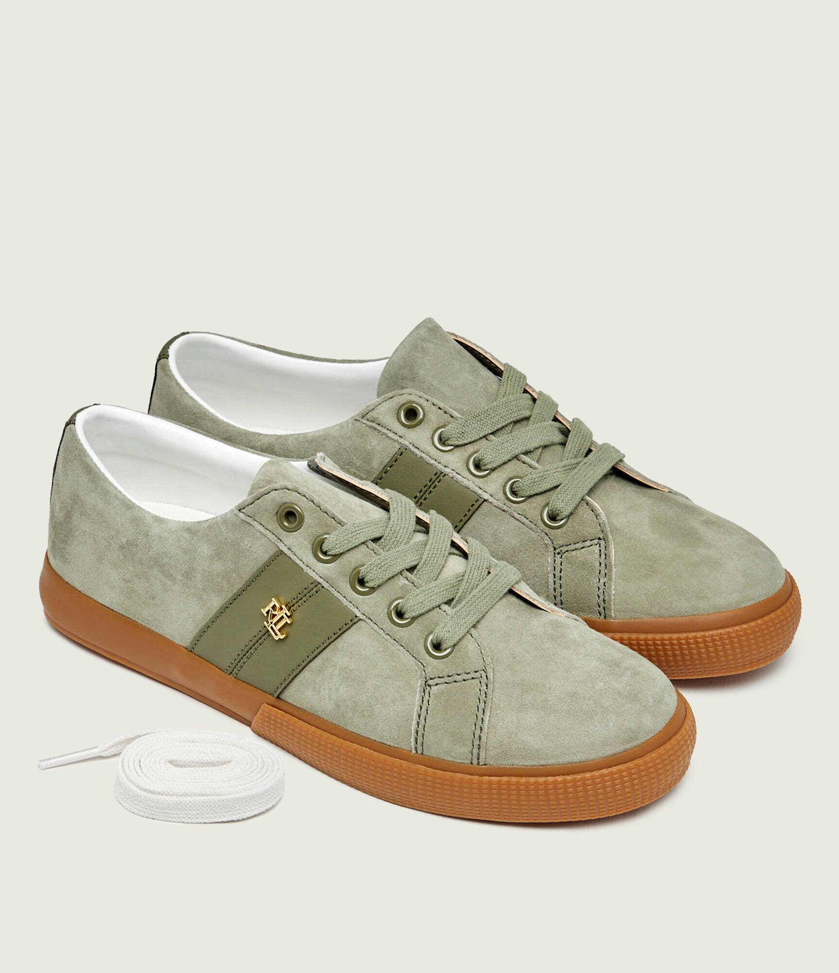 Lauren Ralph Lauren Sneakers JANSON II | piele întoarsă cu adaos de piele