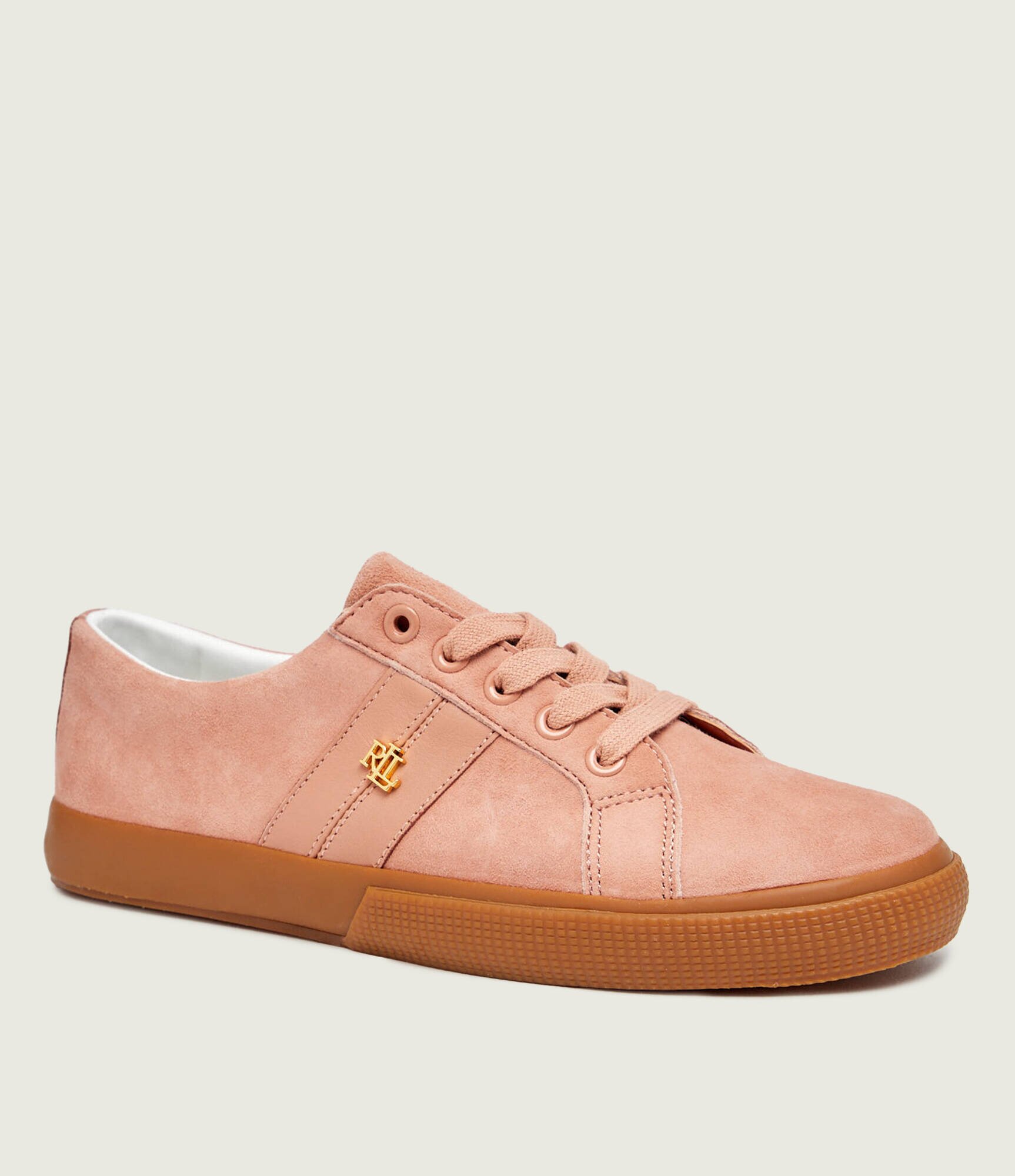 Lauren Ralph Lauren Sneakers JANSON II | piele întoarsă cu adaos de piele