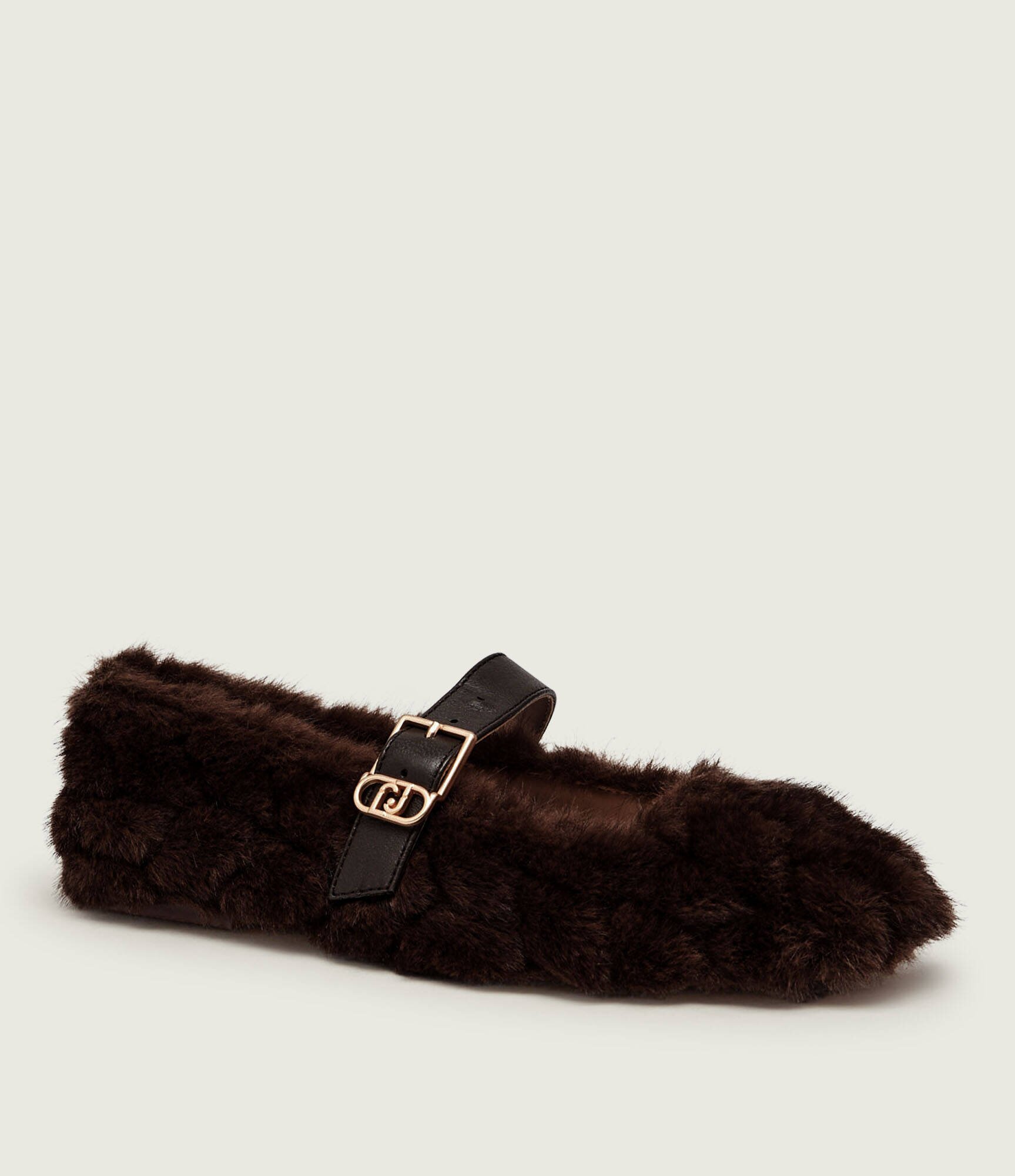 Liu Jo Balerini Brigitte 11 Mary Jane| shearling cu adaos de piele