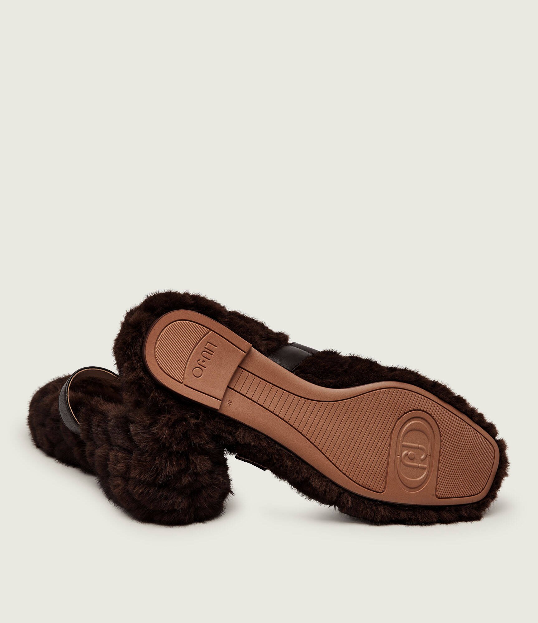 Liu Jo Balerini Brigitte 11 Mary Jane| shearling cu adaos de piele