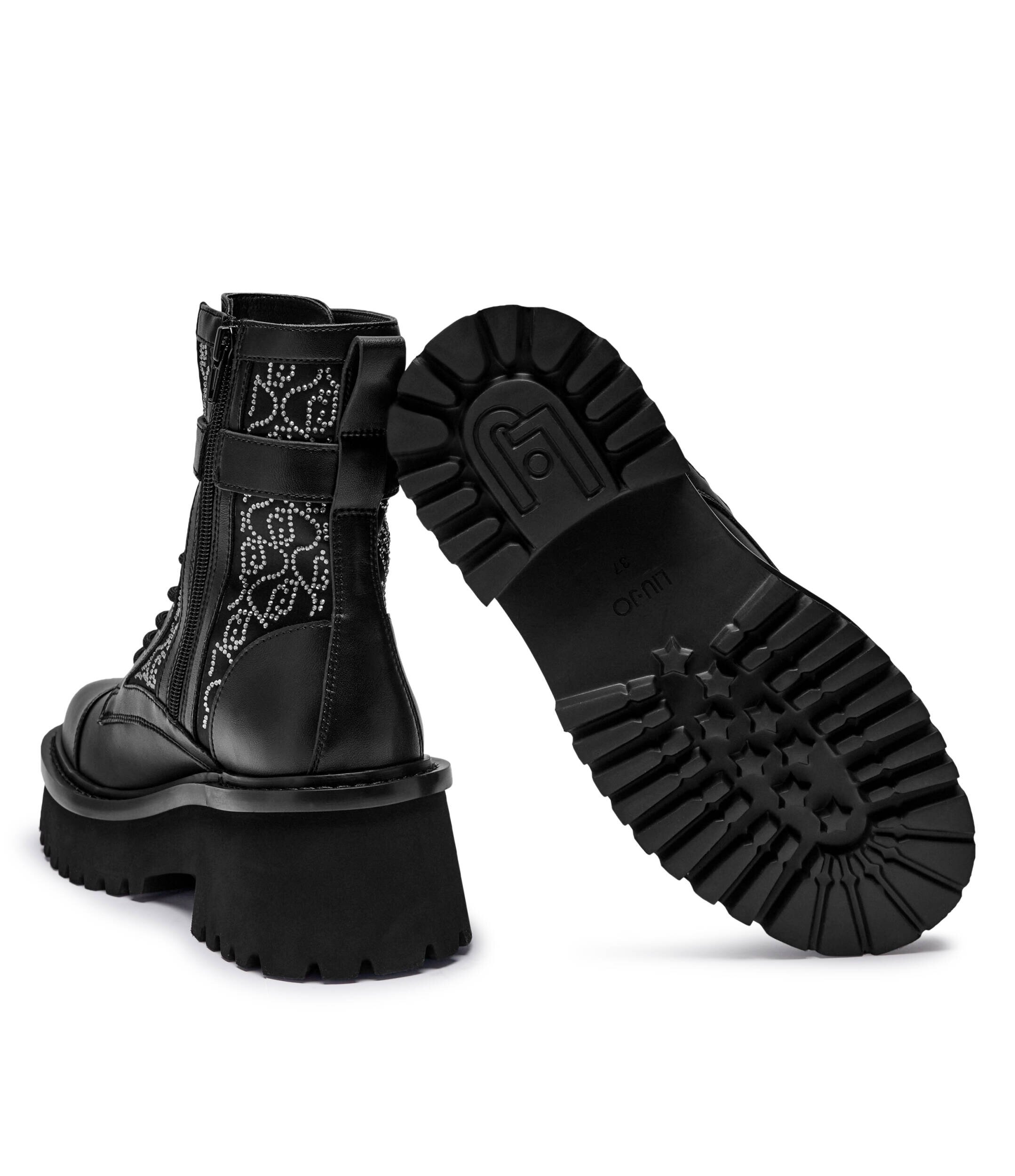 Liu Jo Botine cu platformă Flair 03 cu adaos de piele