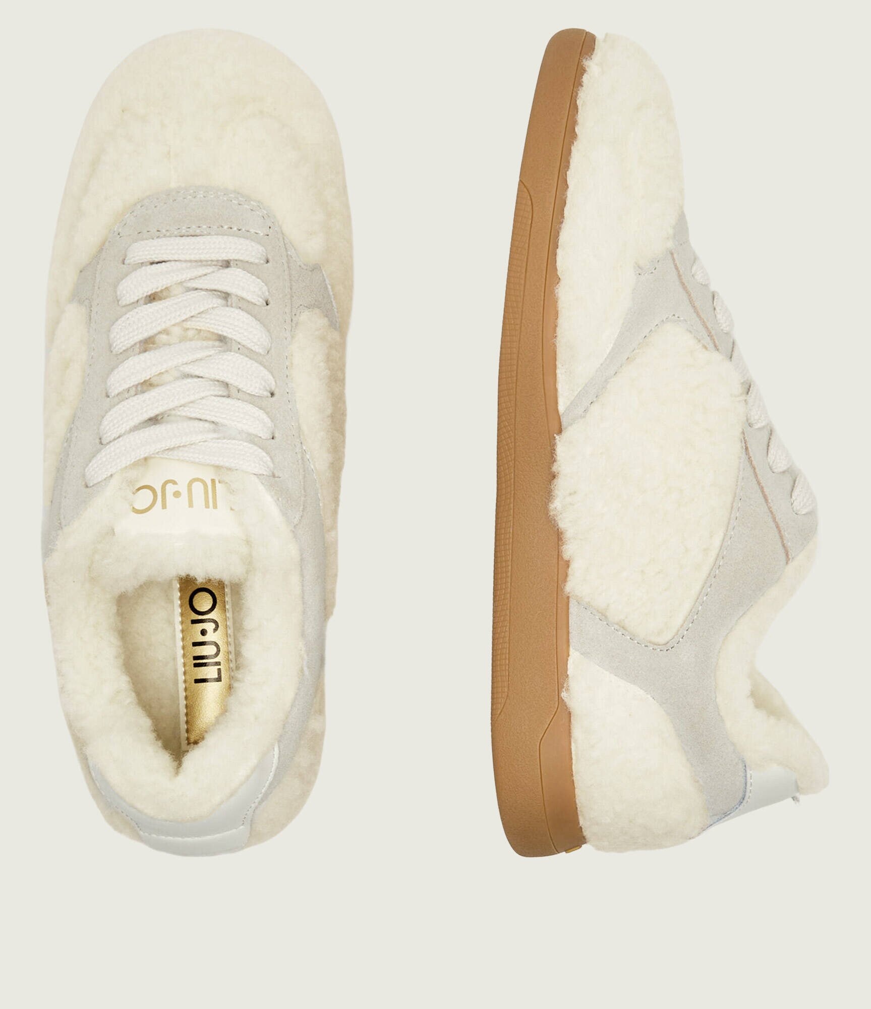 Liu Jo Căptușite sneakers Connor 01 | shearling | piele întoarsă