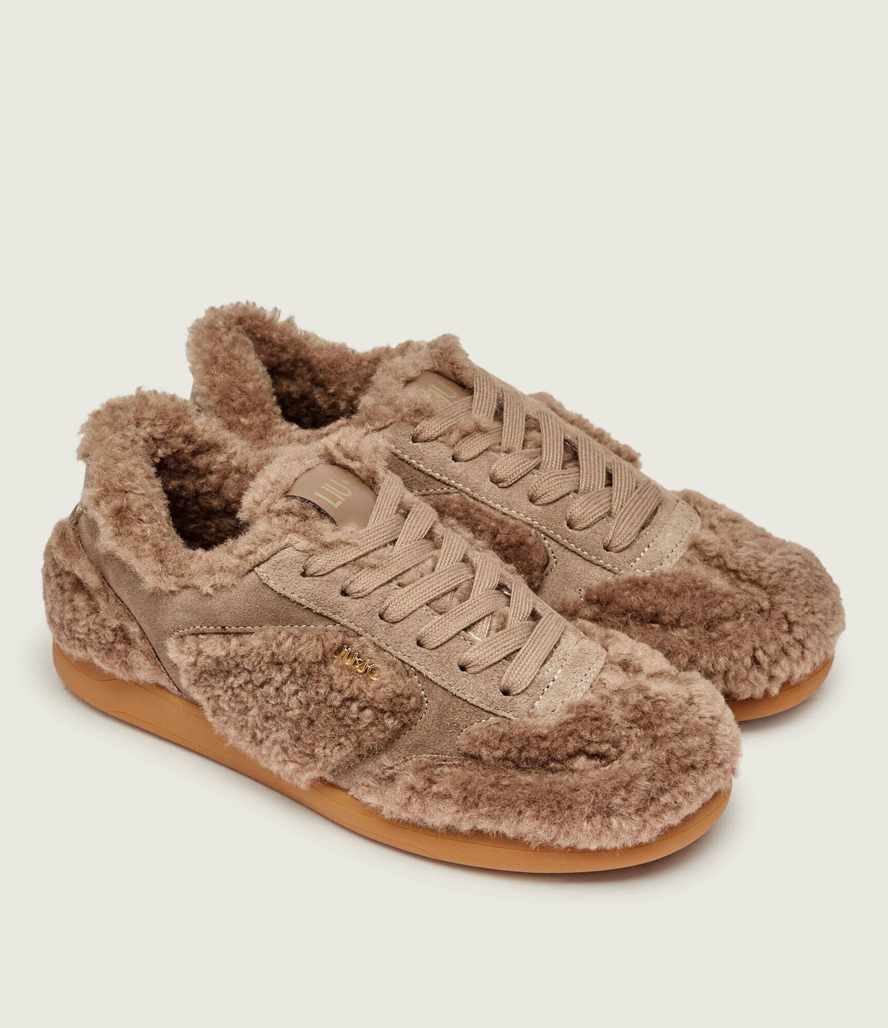 Liu Jo Căptușite sneakers Connor 01 | shearling | piele întoarsă