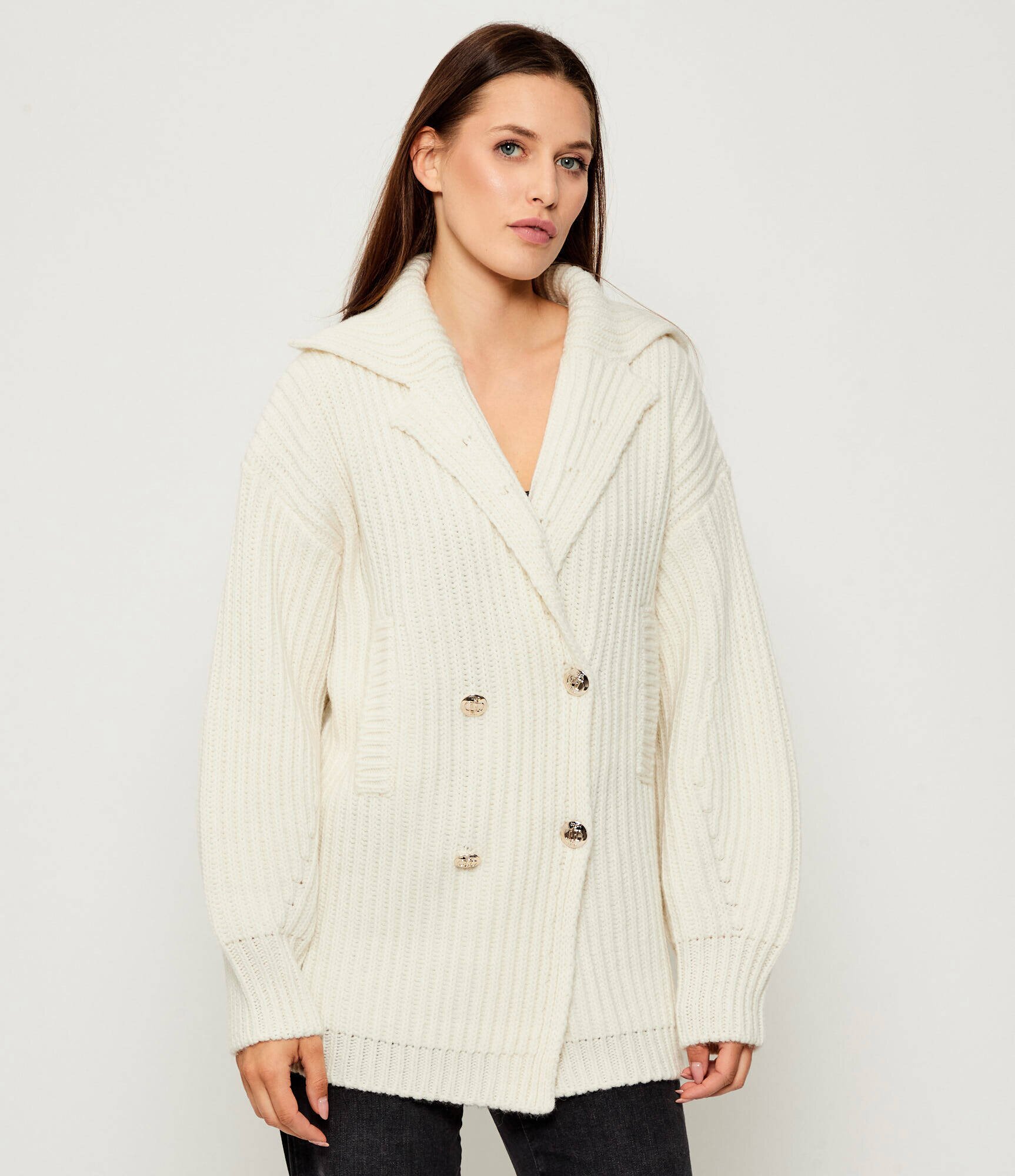 Liu Jo Cardigan | Loose fit cu adaos de lână