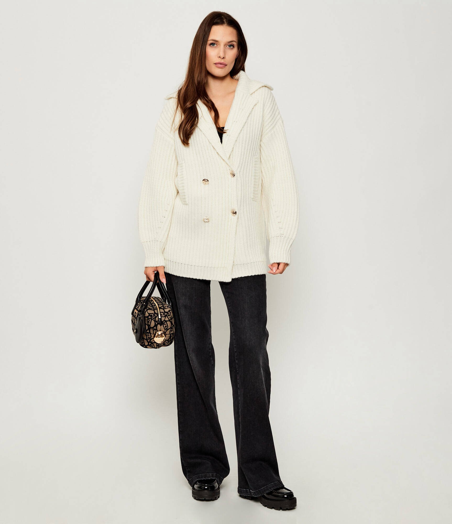 Liu Jo Cardigan | Loose fit cu adaos de lână