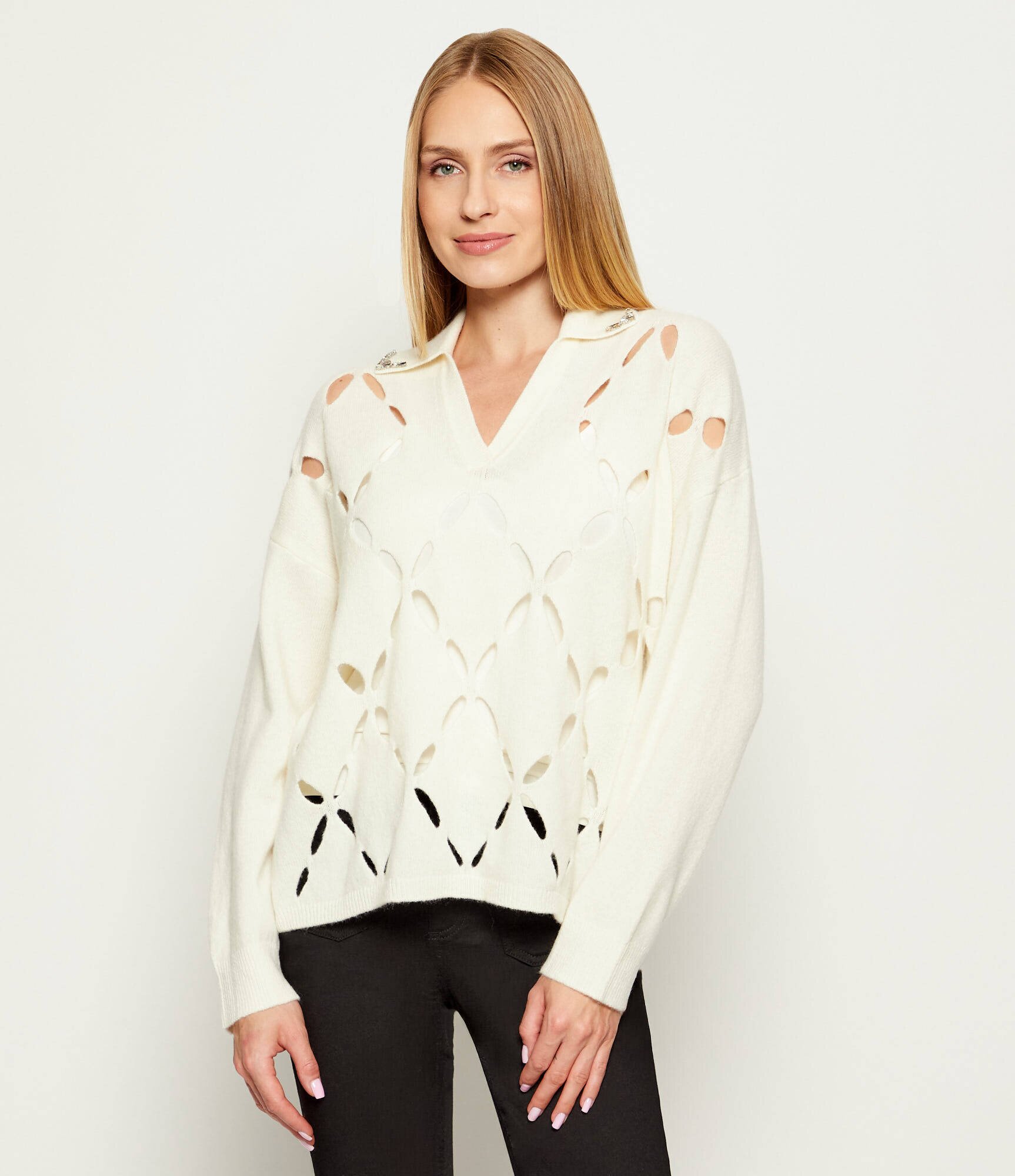Liu Jo De lână pulover 2w1 | Relaxed fit