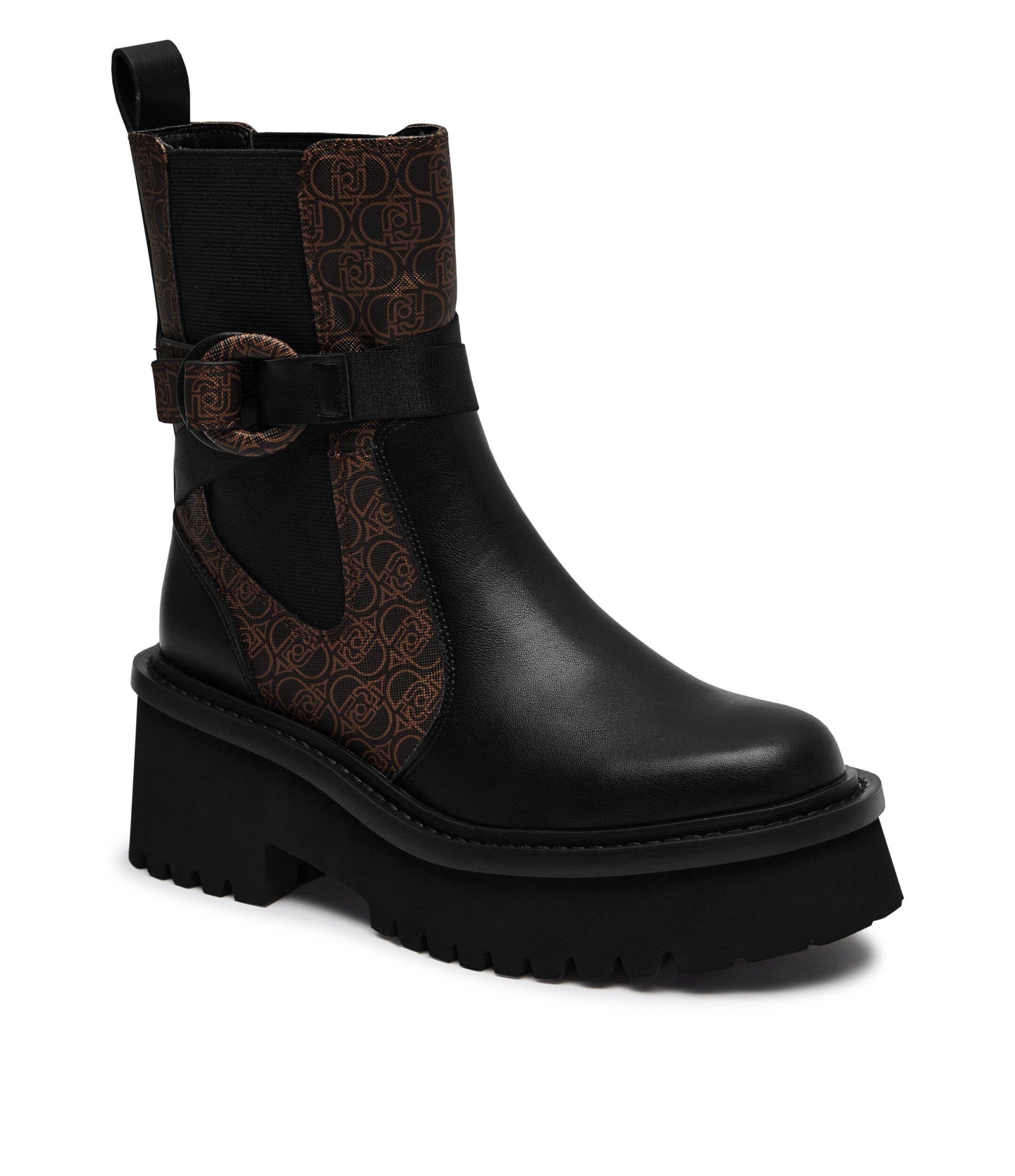 Liu Jo Ghete chelsea Flair 16 cu adaos de piele