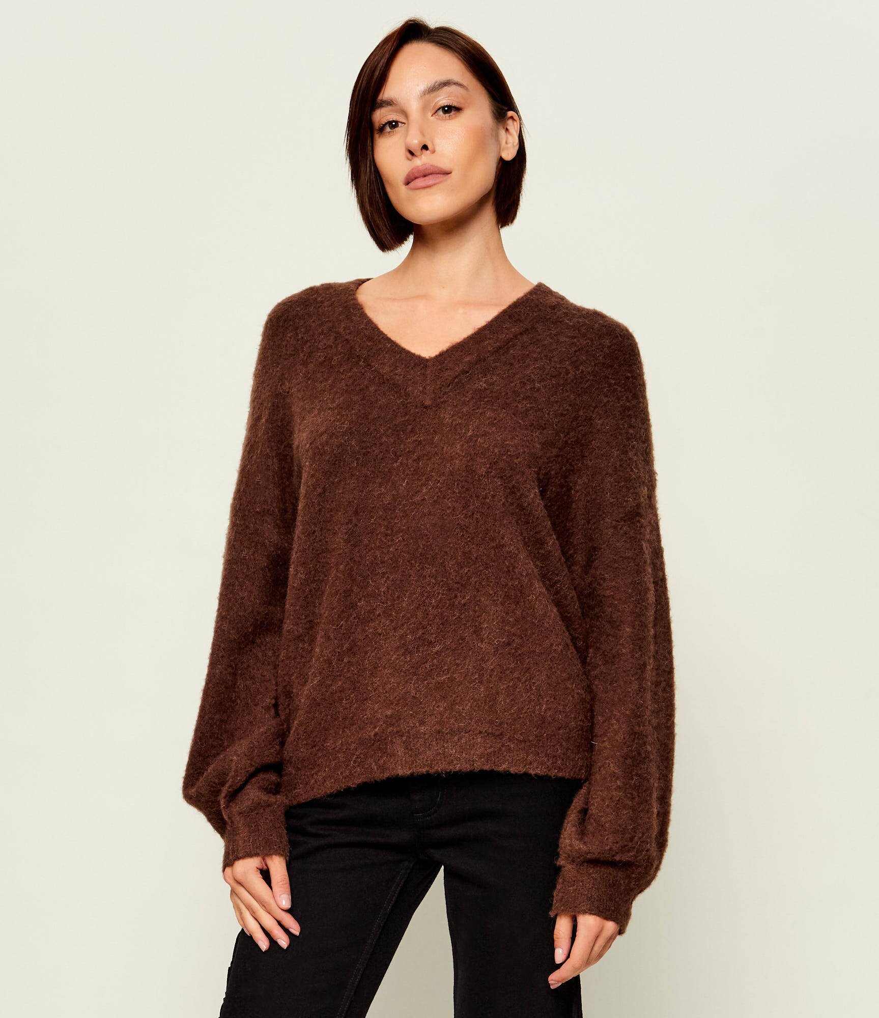 Liu Jo Pulover | Loose fit cu adaos de lână