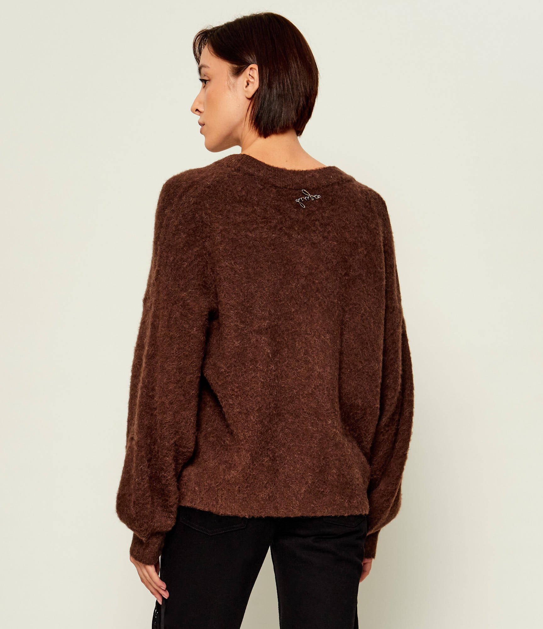 Liu Jo Pulover | Loose fit cu adaos de lână