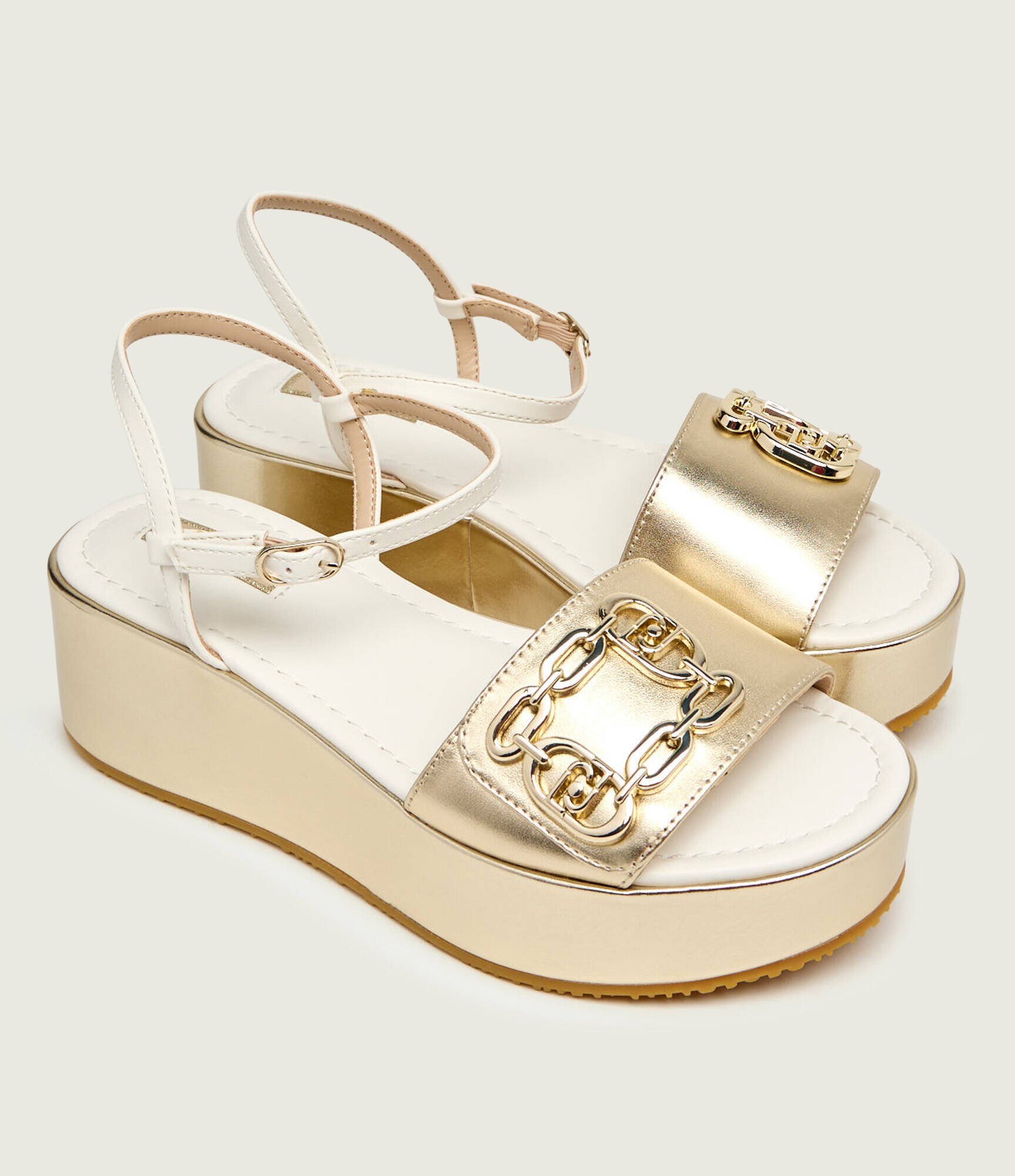 Liu Jo Sandale FLO 01 cu adaos de piele