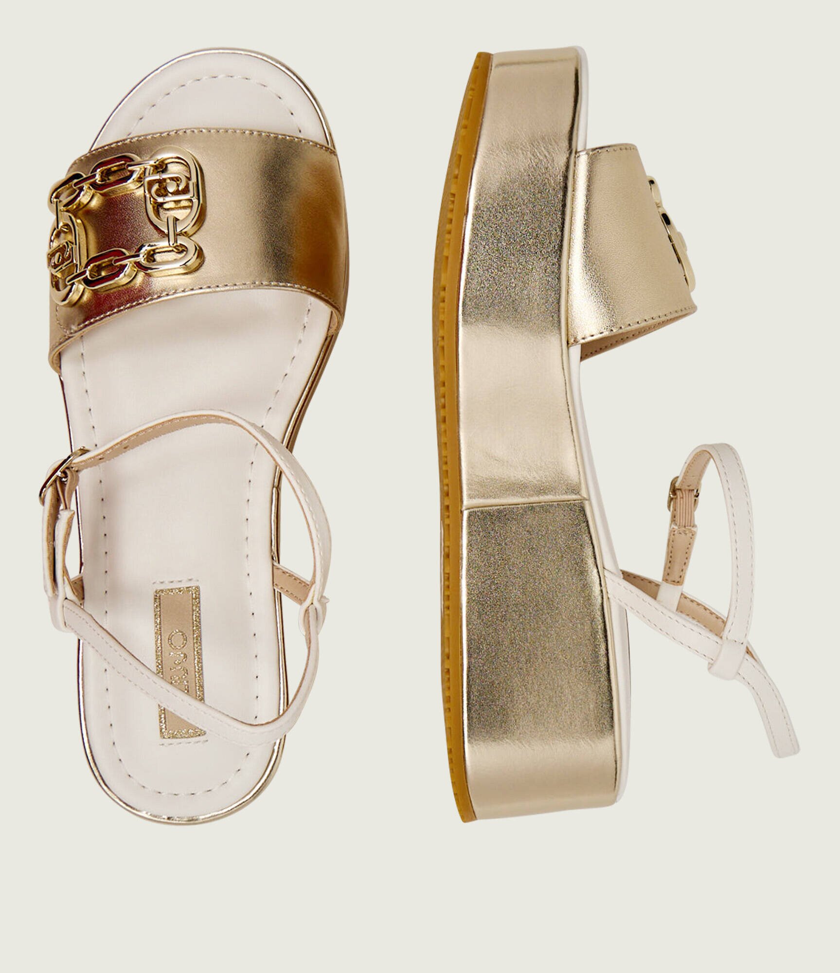Liu Jo Sandale FLO 01 cu adaos de piele