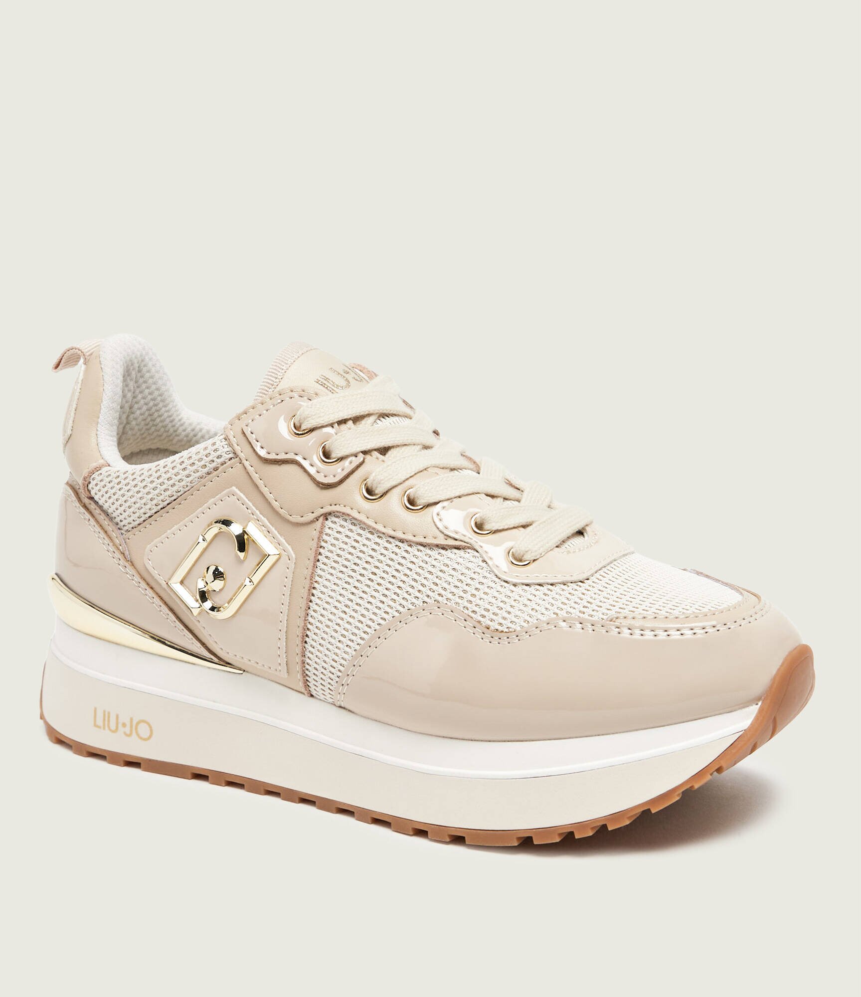 Liu Jo Sneakers Maxi Wonder 01 cu adaos de piele