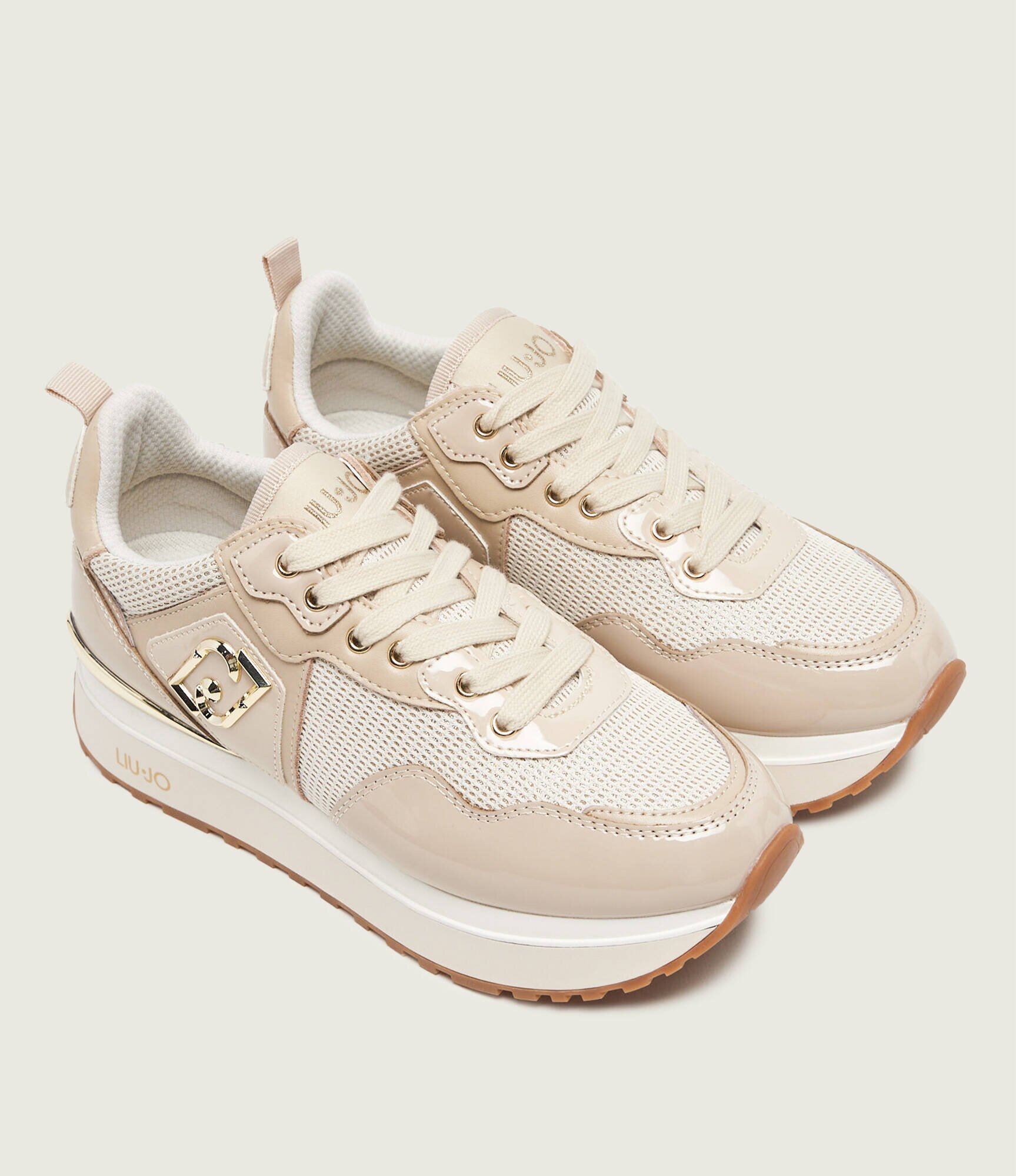 Liu Jo Sneakers Maxi Wonder 01 cu adaos de piele