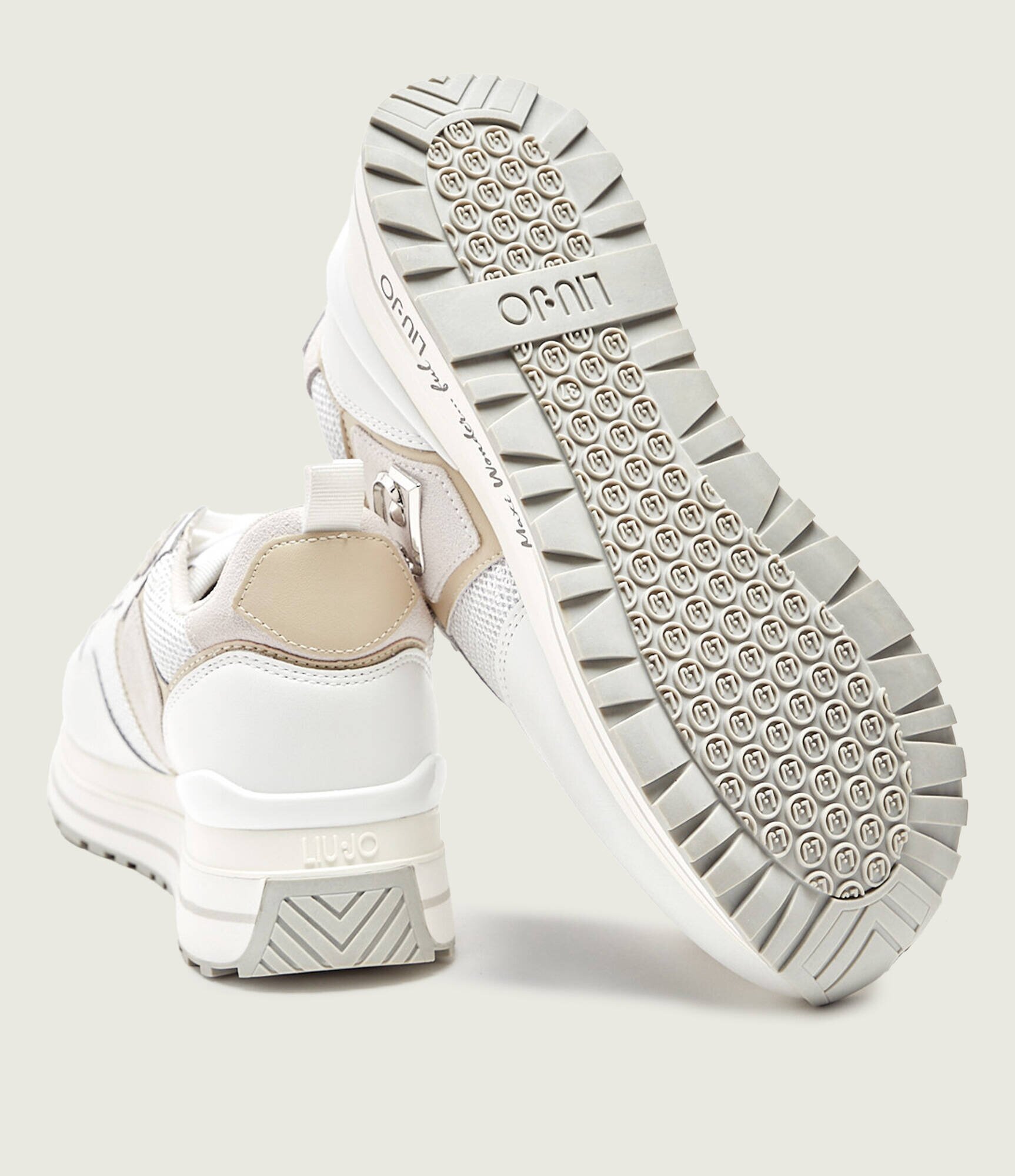 Liu Jo Sneakers MAXI WONDER 01 cu adaos de piele