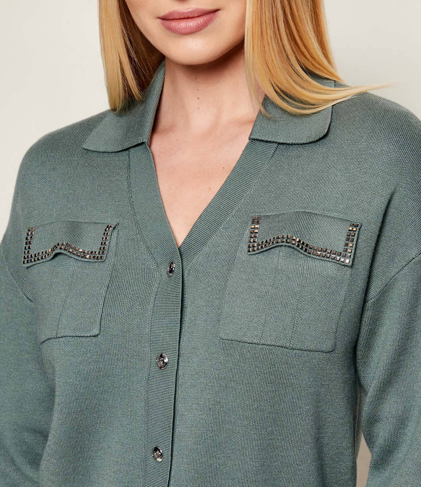 Liu Jo Sport Cardigan | Loose fit cu adaos de mătase