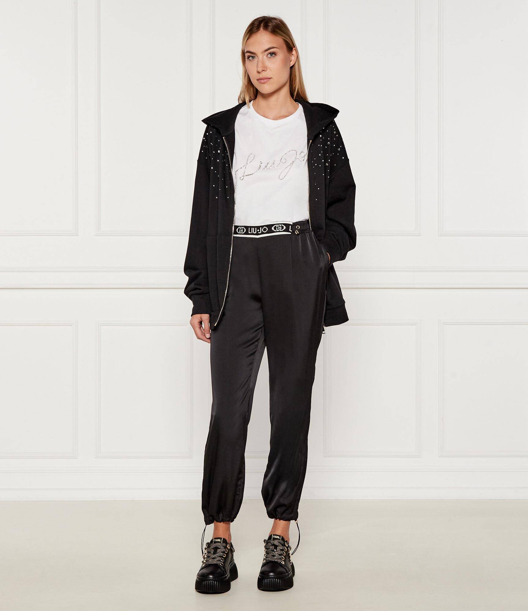 Liu Jo Sport De satin pantaloni de trening | Regular Fit