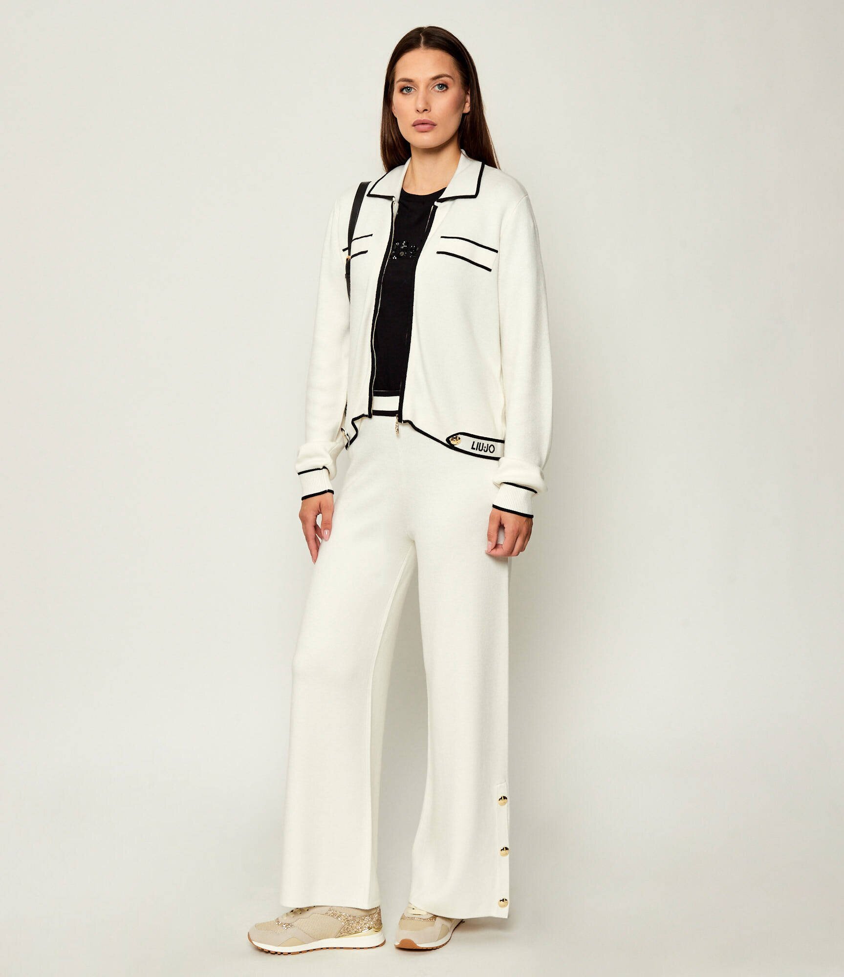 Liu Jo Sport Pulover | regular fit cu adaos de mătase