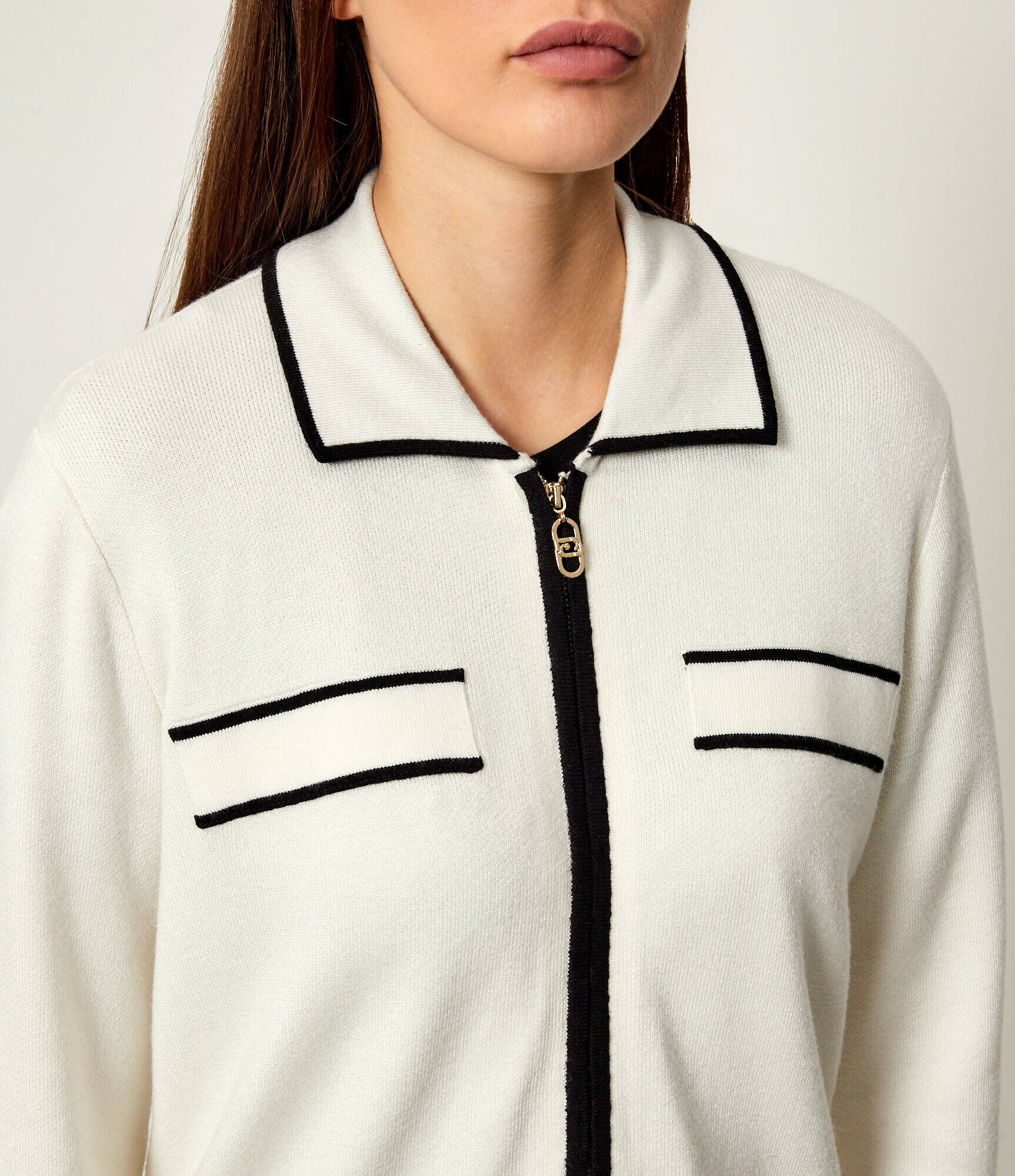 Liu Jo Sport Pulover | regular fit cu adaos de mătase