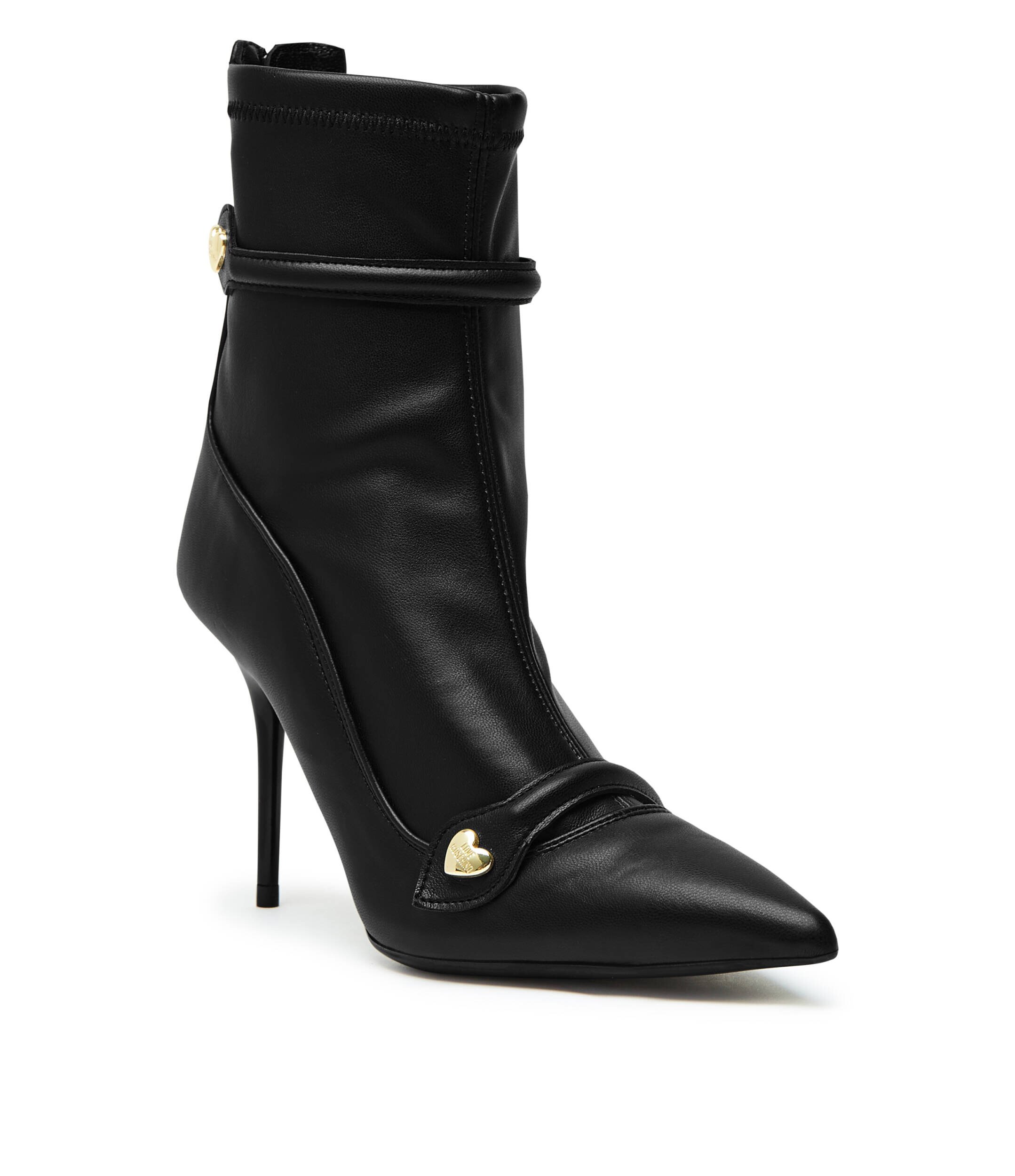 Love Moschino Botine cu adaos de piele