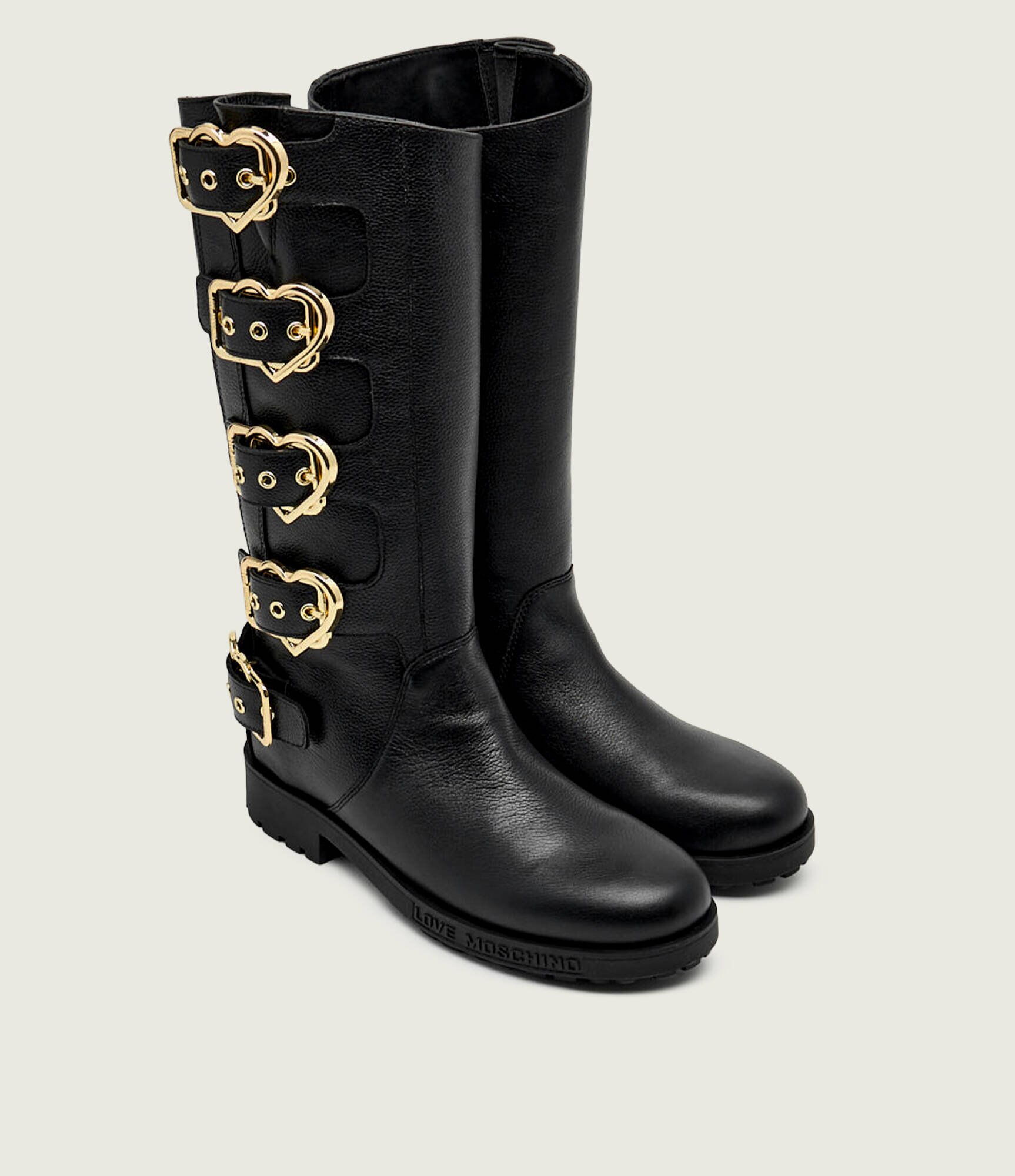 Love Moschino De piele cizme de echitație