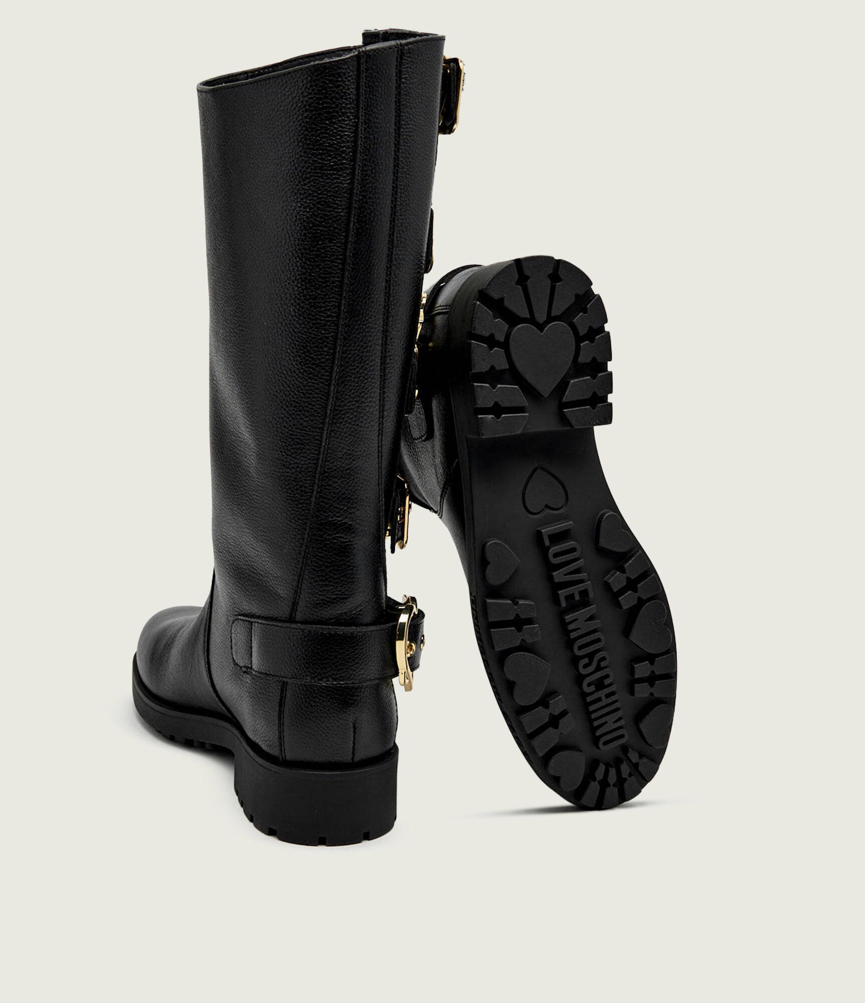 Love Moschino De piele cizme de echitație