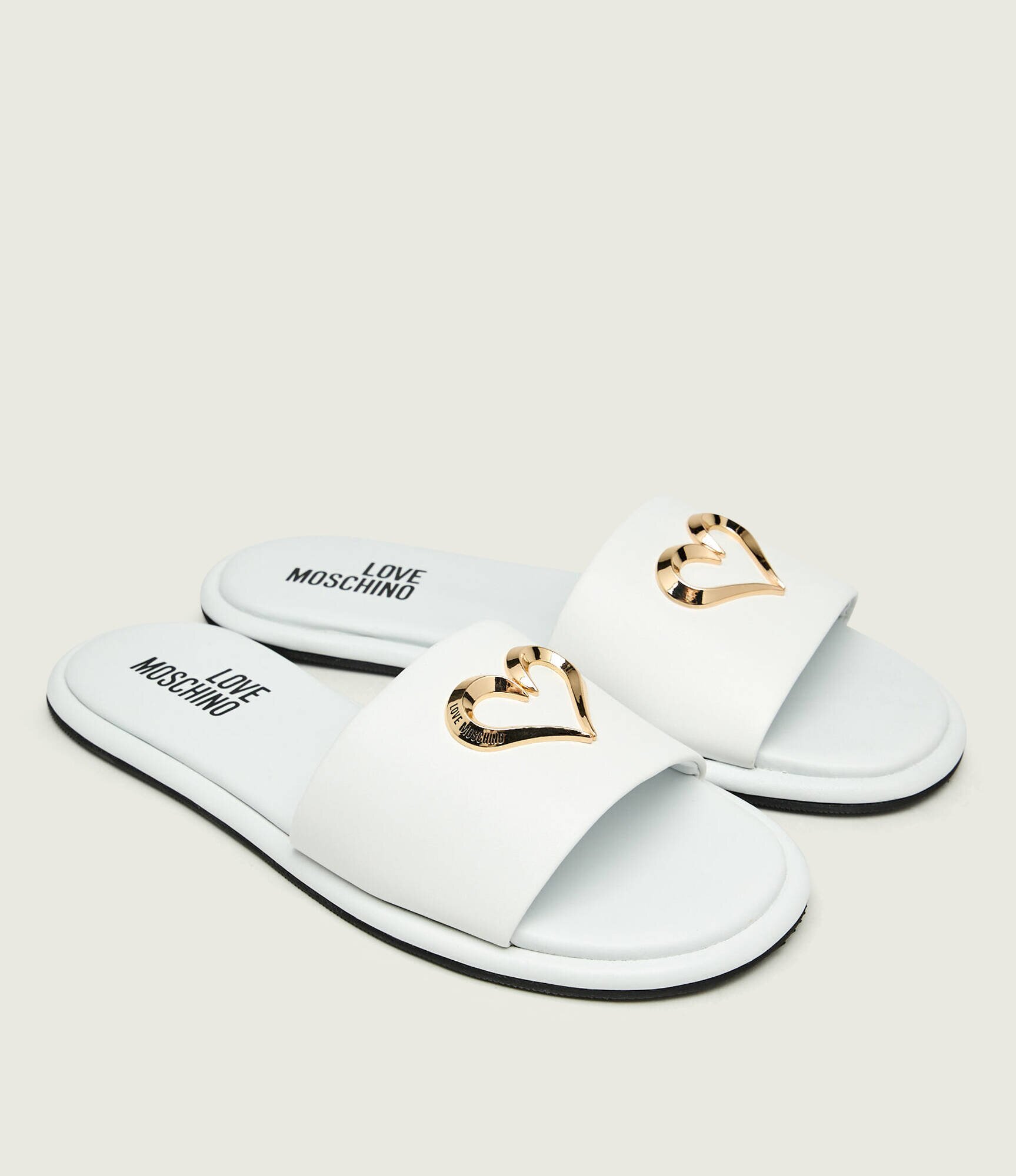 Love Moschino De piele șlapi