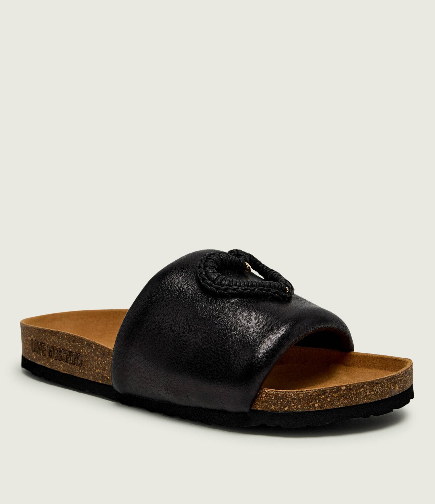 Love Moschino De piele șlapi