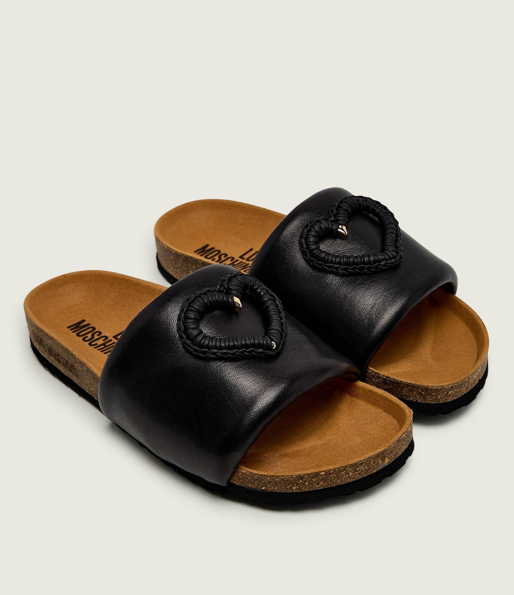 Love Moschino De piele șlapi