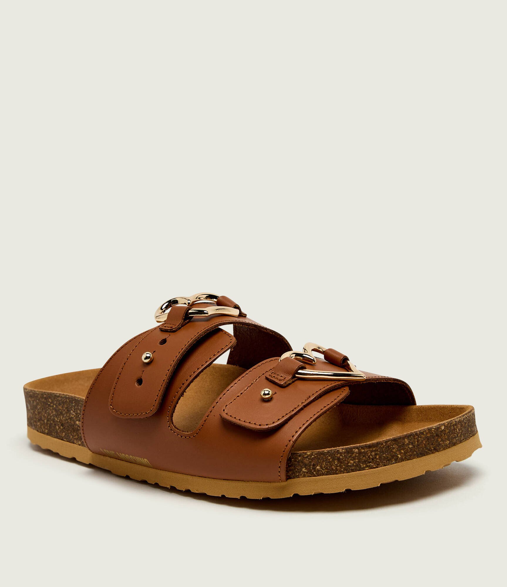 Love Moschino De piele șlapi