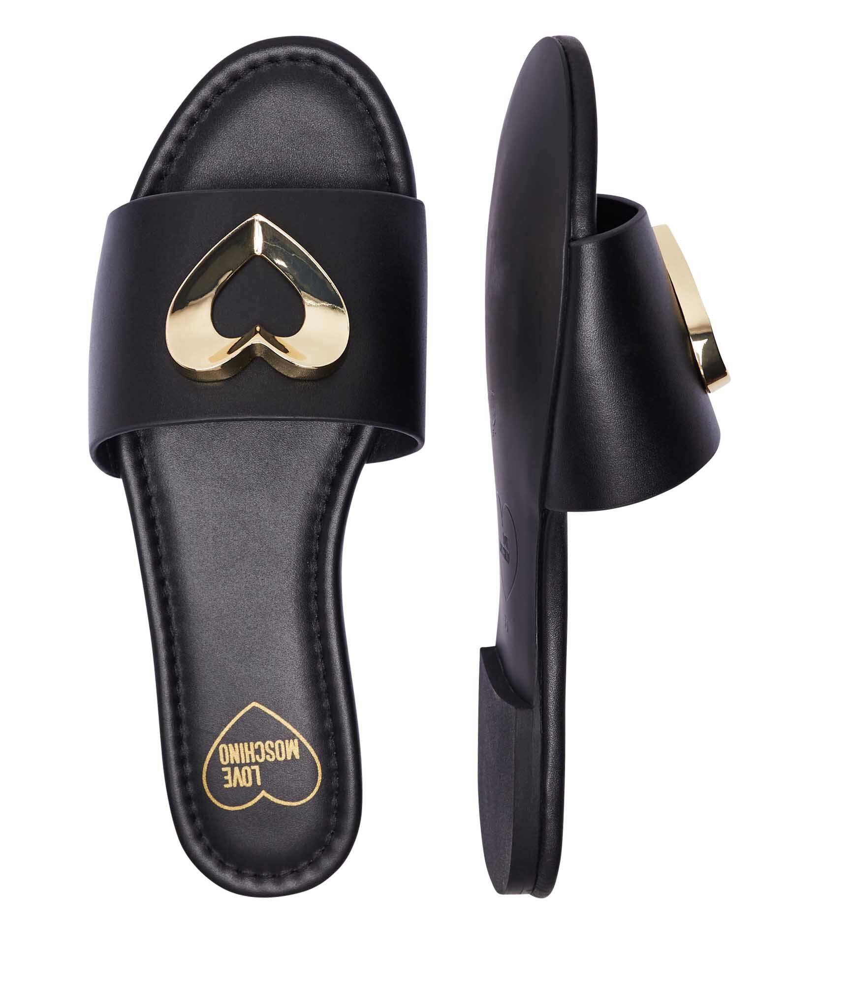 Love Moschino De piele șlapi